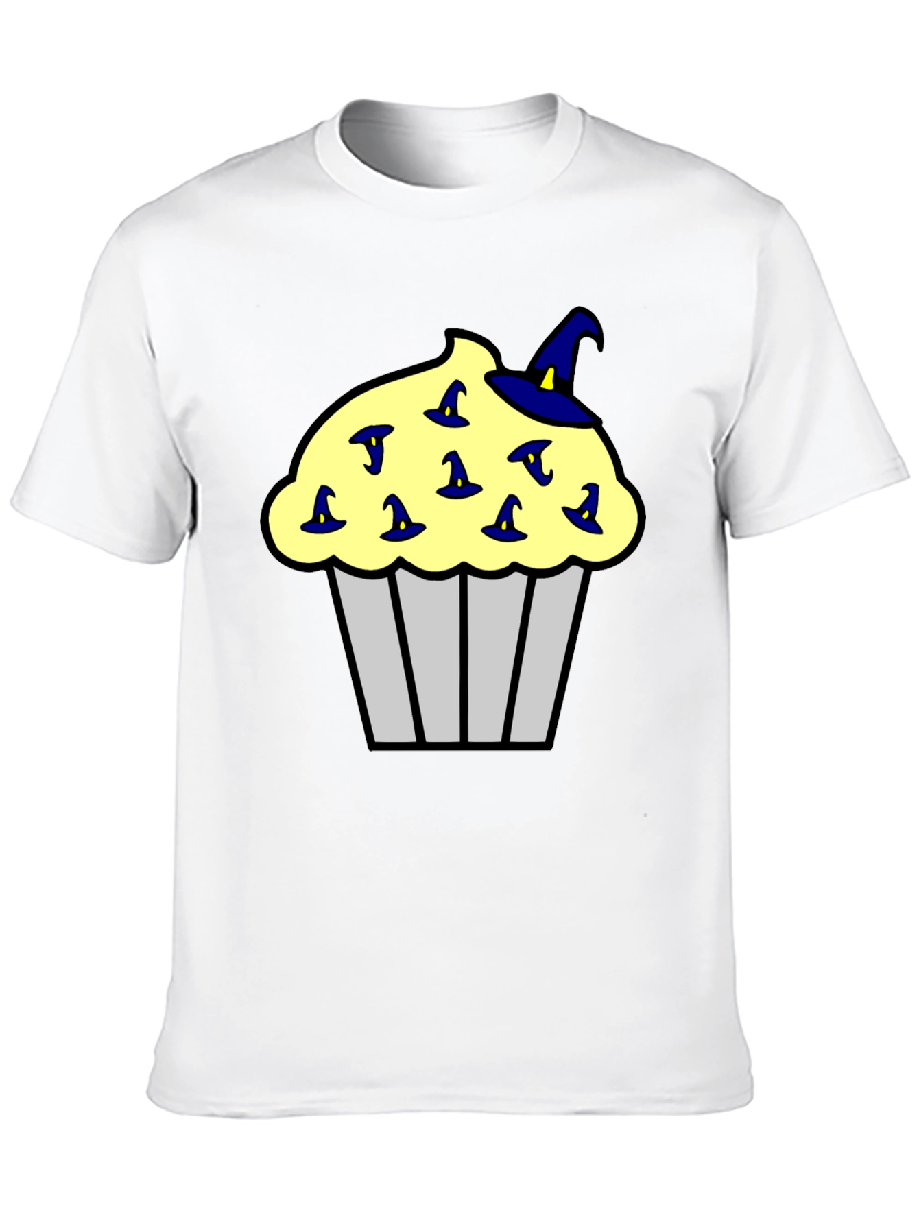 Cupcake Witch Hats Mens Black T-Shirt