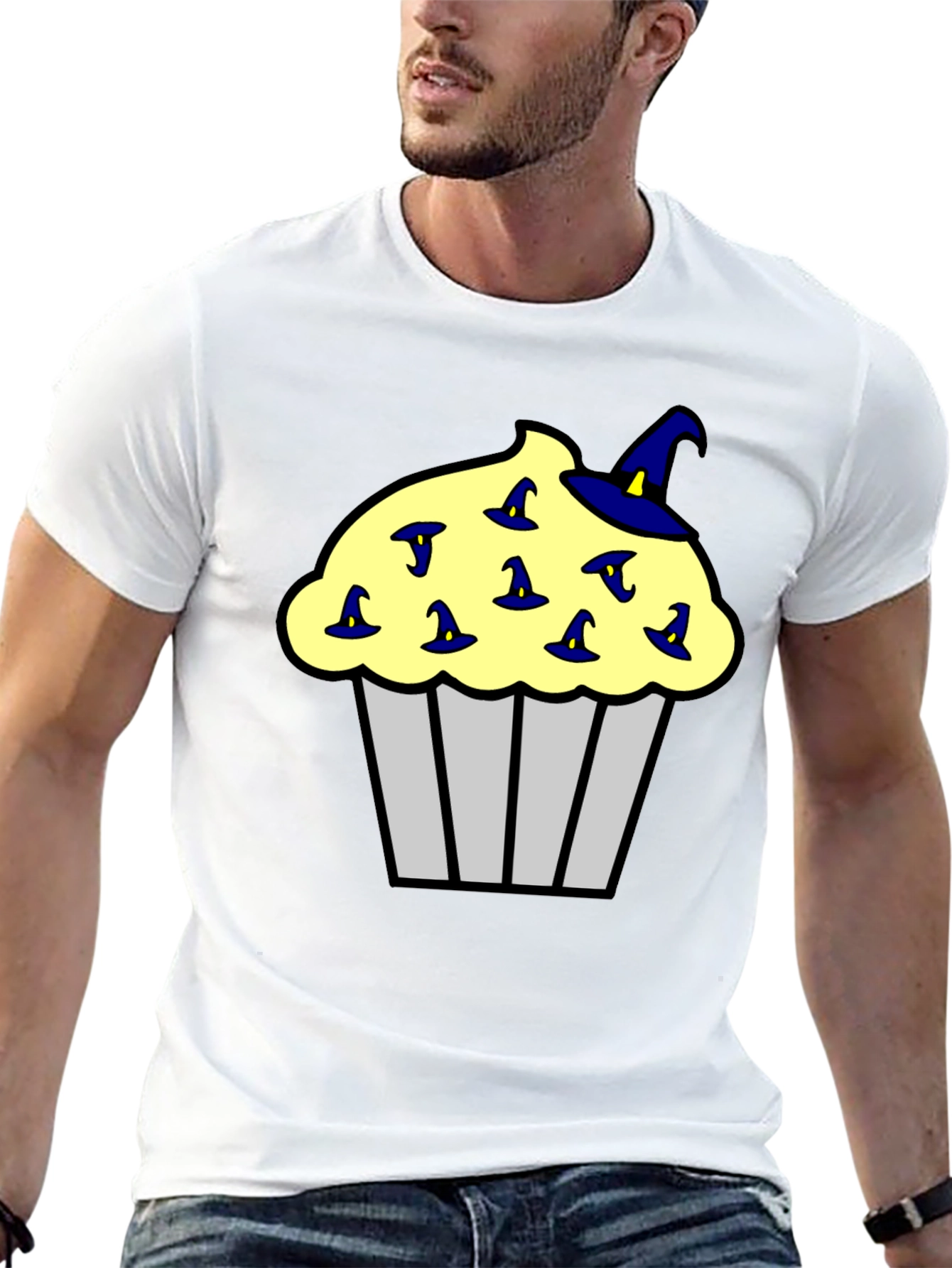Cupcake Witch Hats Mens Black T-Shirt