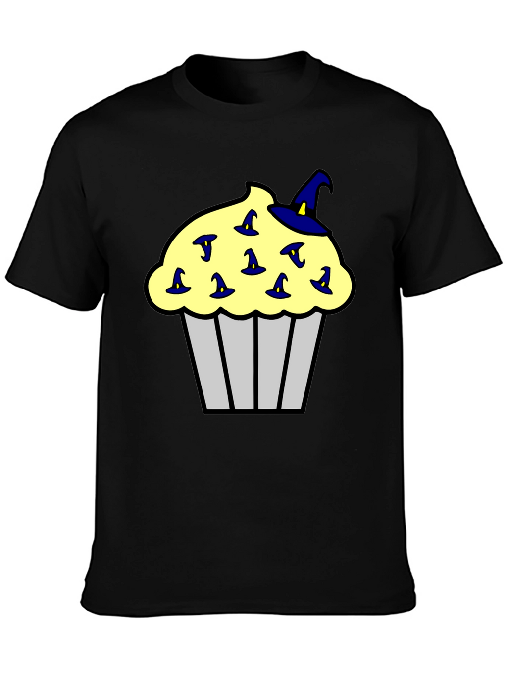 Cupcake Witch Hats Mens Black T-Shirt