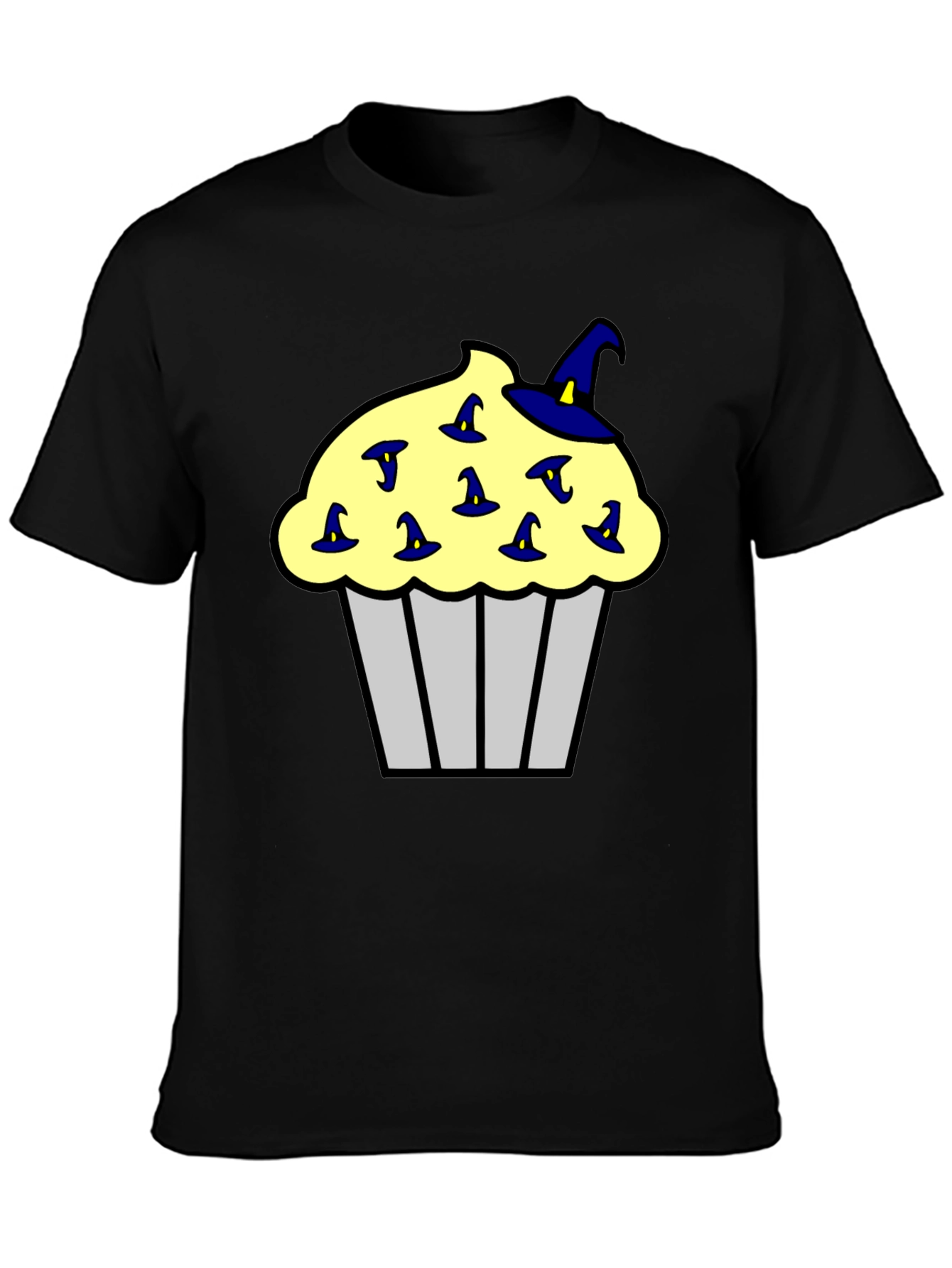 Cupcake Witch Hats Mens Black T-Shirt