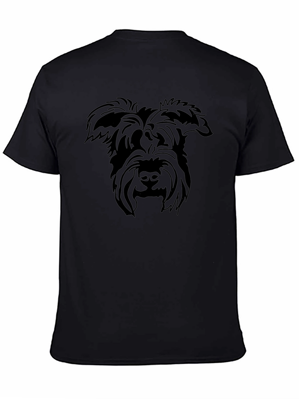Schnauzer Silhouette Black T-Shirt