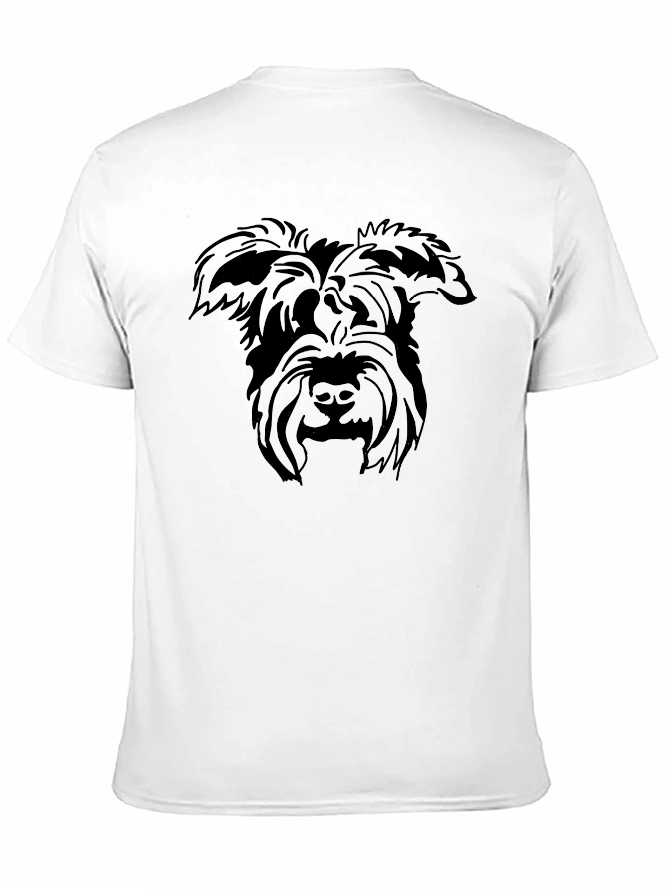 Schnauzer Silhouette Black T-Shirt