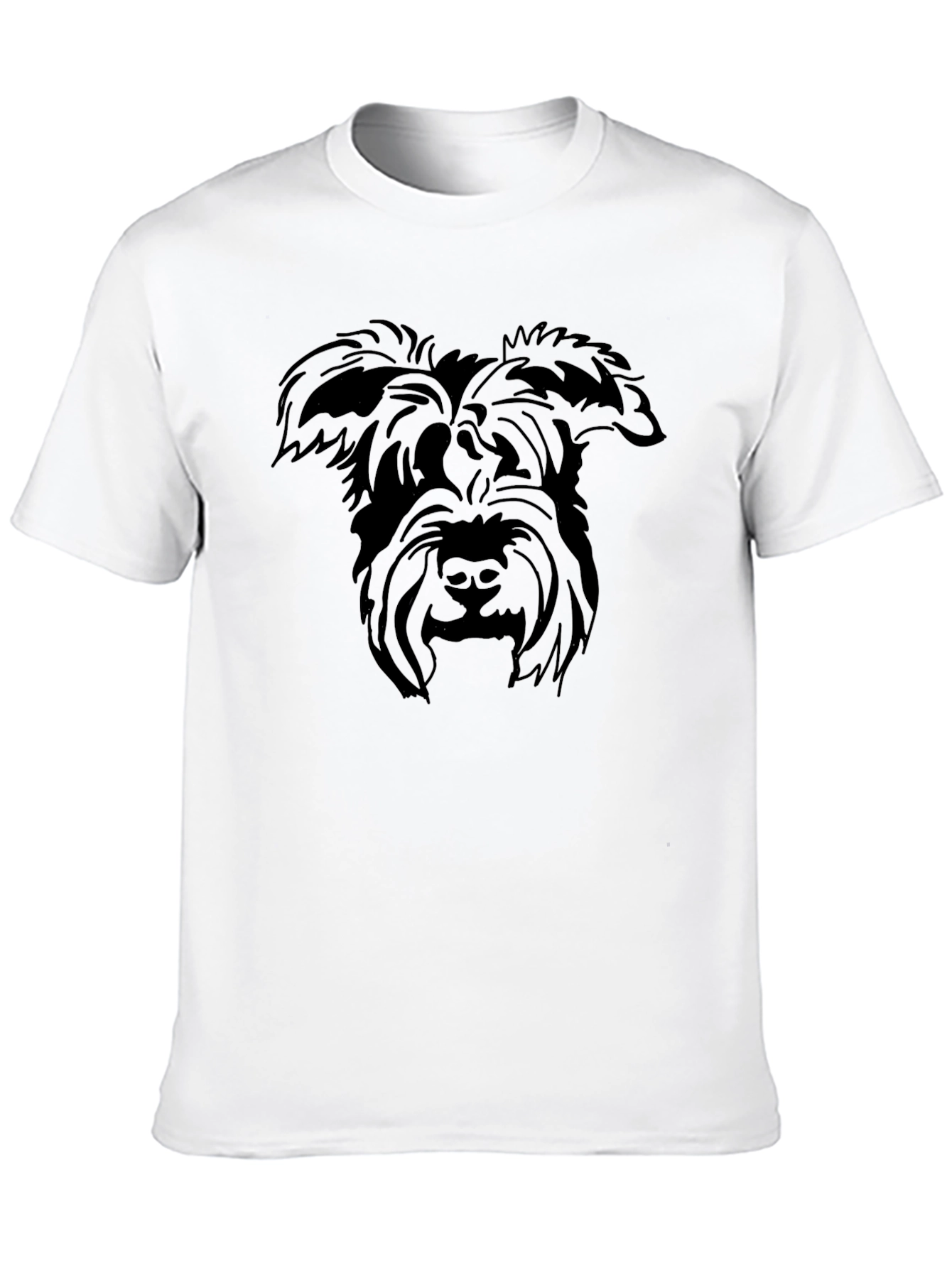 Schnauzer Silhouette Black T-Shirt