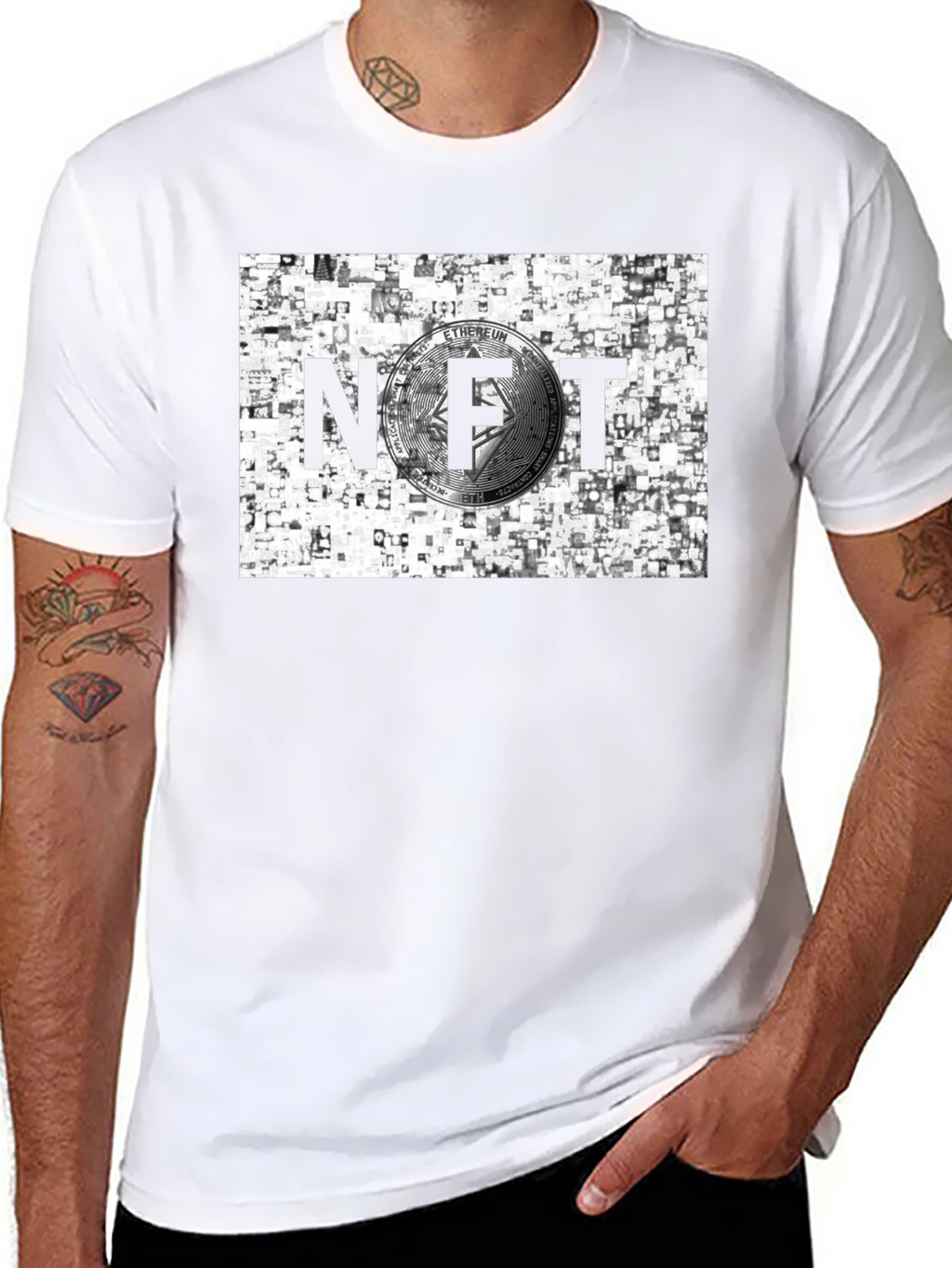 NFT Ethereum Crypto Black T-Shirt