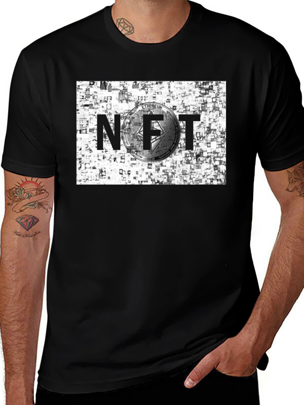 NFT Ethereum Crypto Black T-Shirt