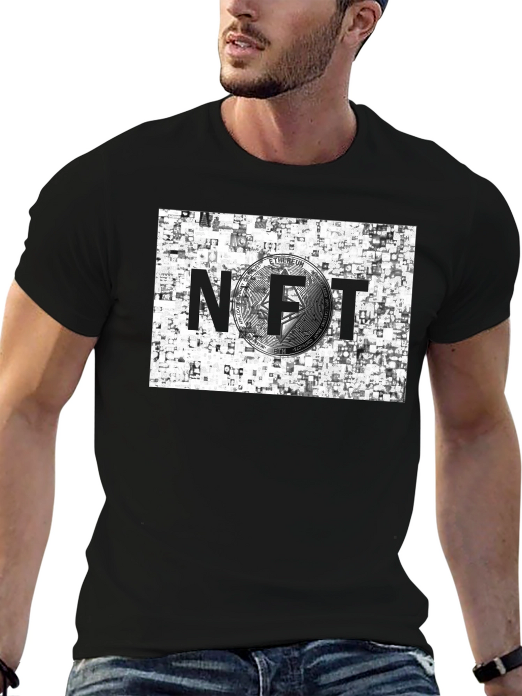 NFT Ethereum Crypto Black T-Shirt