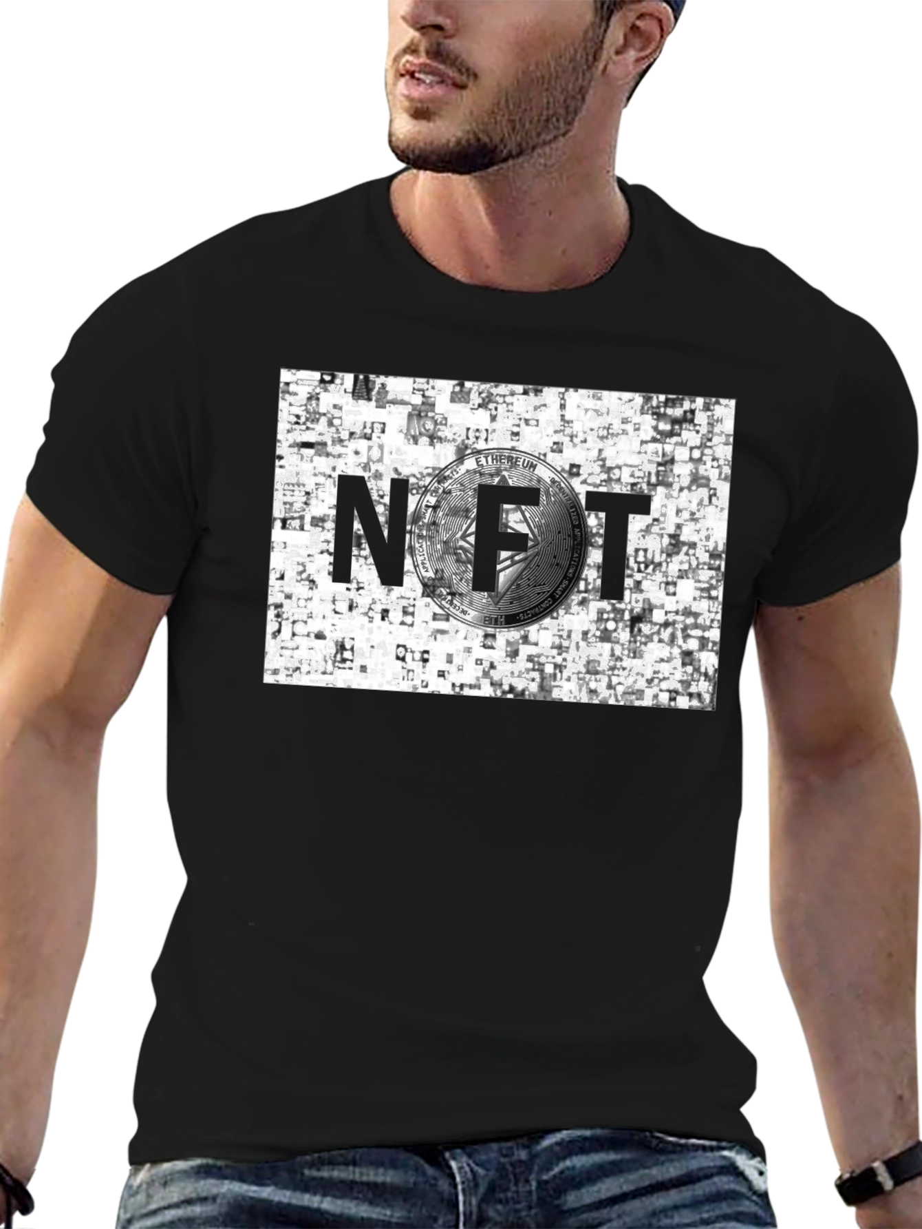 NFT Ethereum Crypto Black T-Shirt