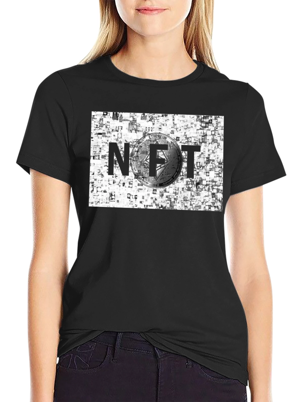 NFT Ethereum Crypto Black T-Shirt