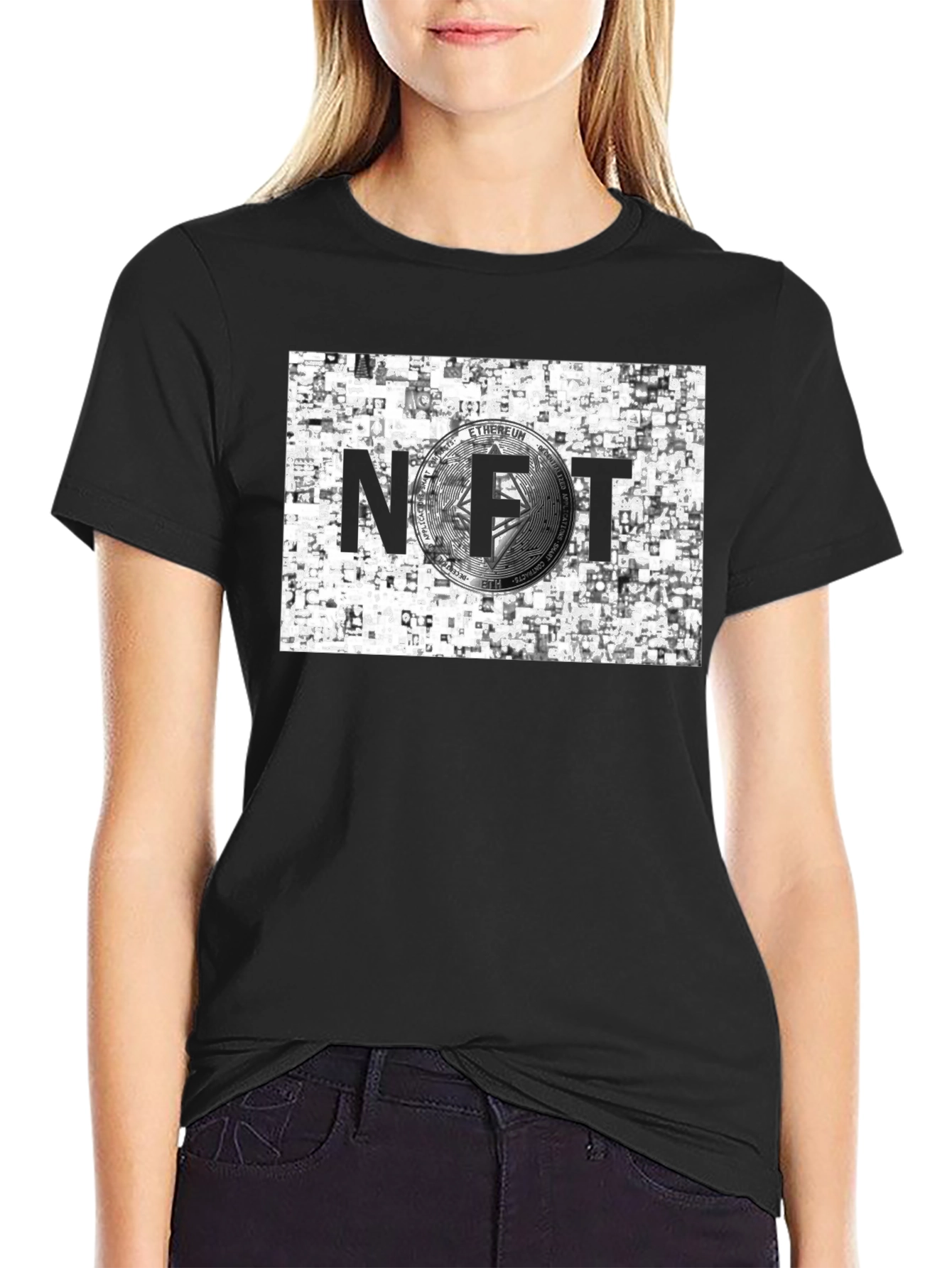 NFT Ethereum Crypto Black T-Shirt