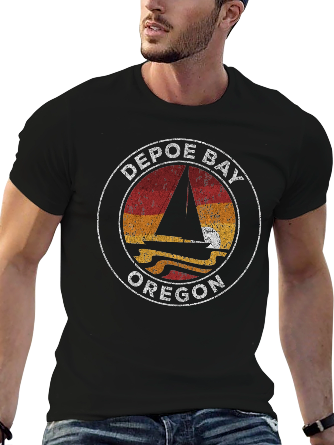 Depoe Bay Oregon Retro T-Shirt