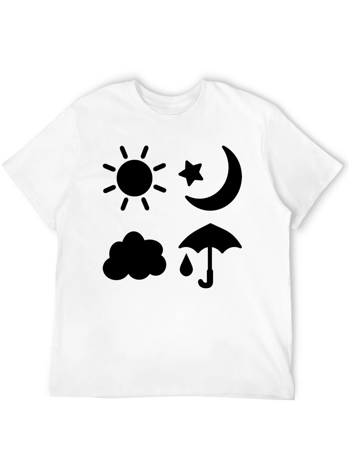 Weather Icons Graphic Print T-Shirt