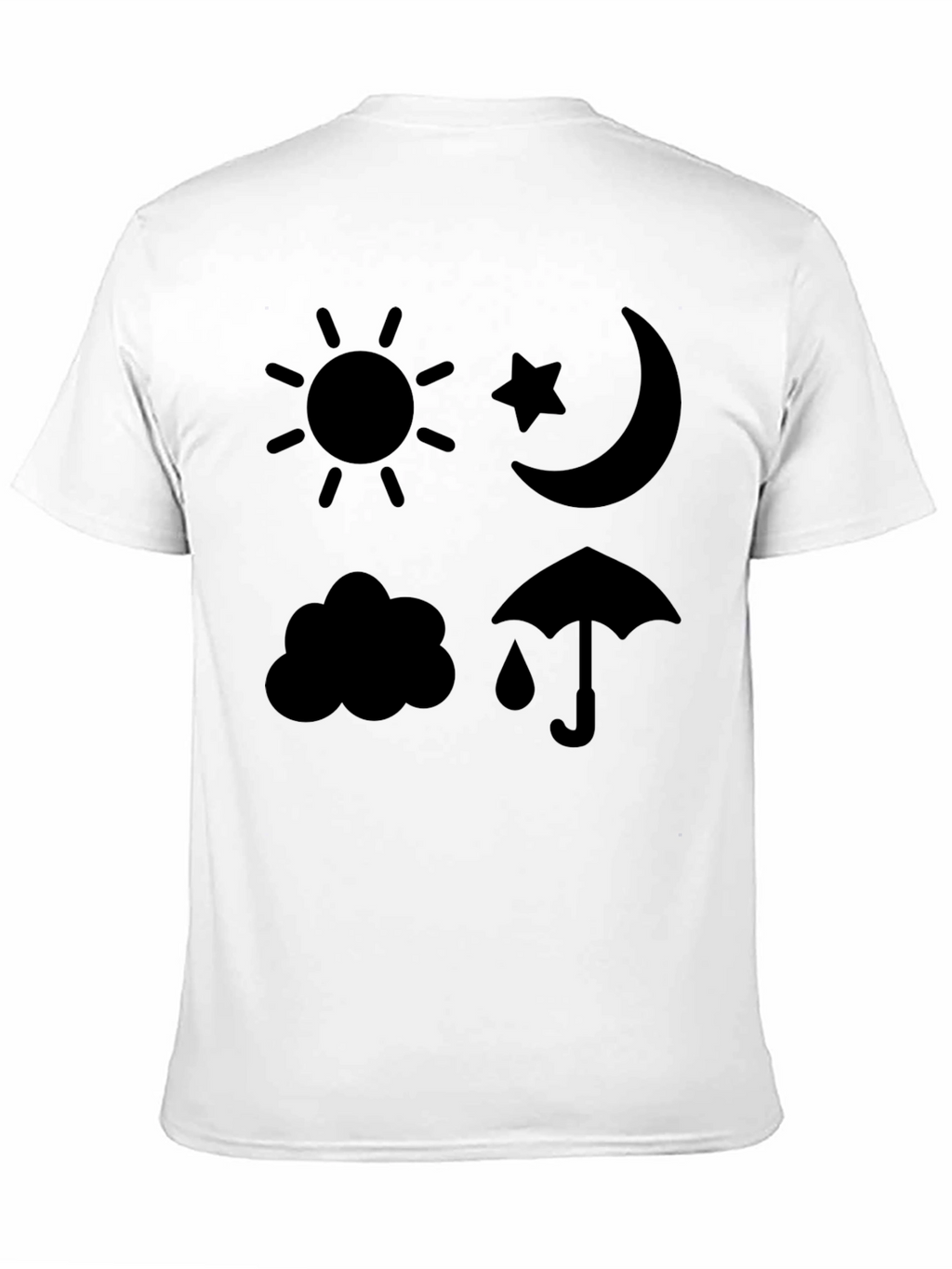 Weather Icons Graphic Print T-Shirt