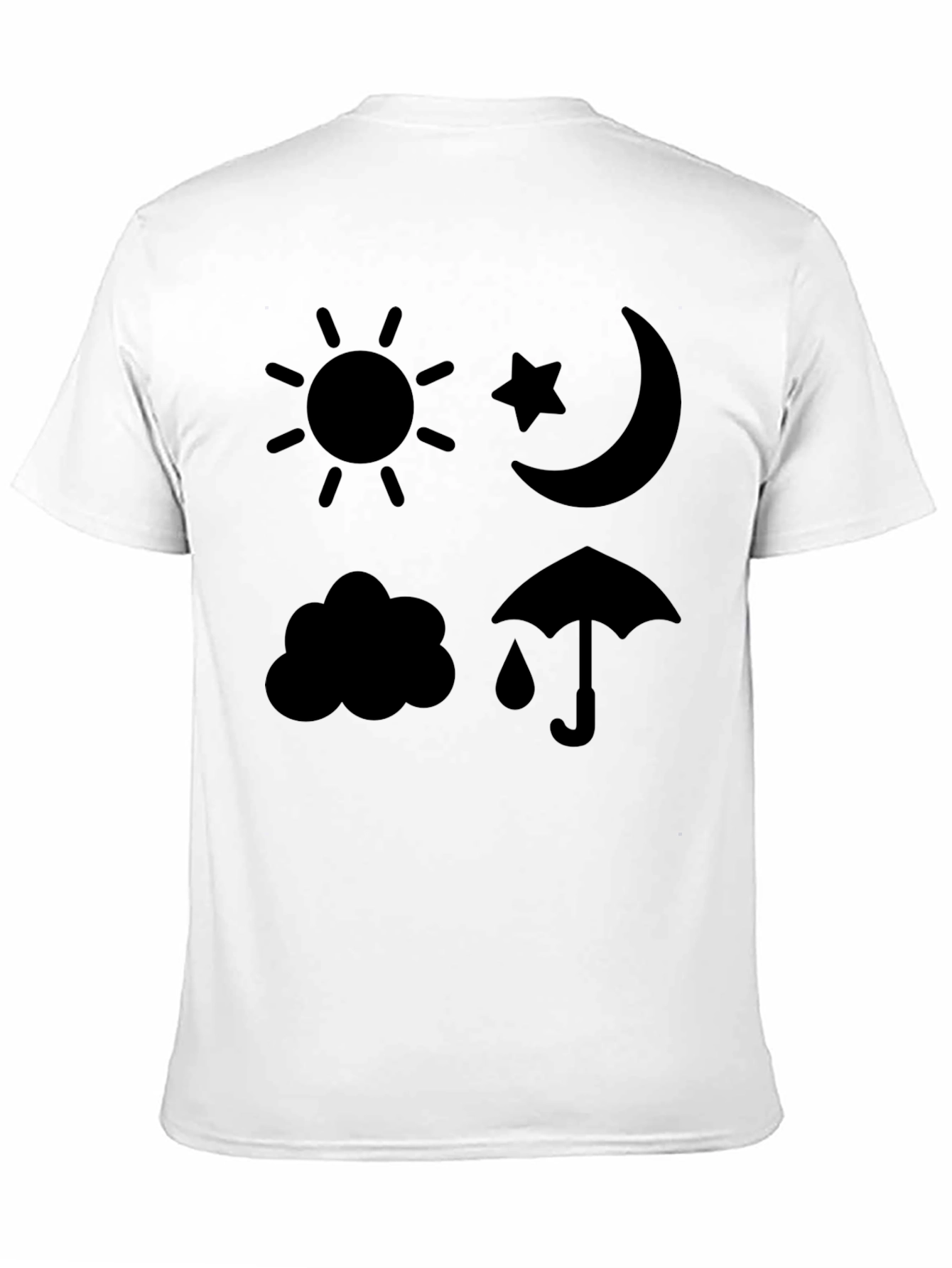 Weather Icons Graphic Print T-Shirt