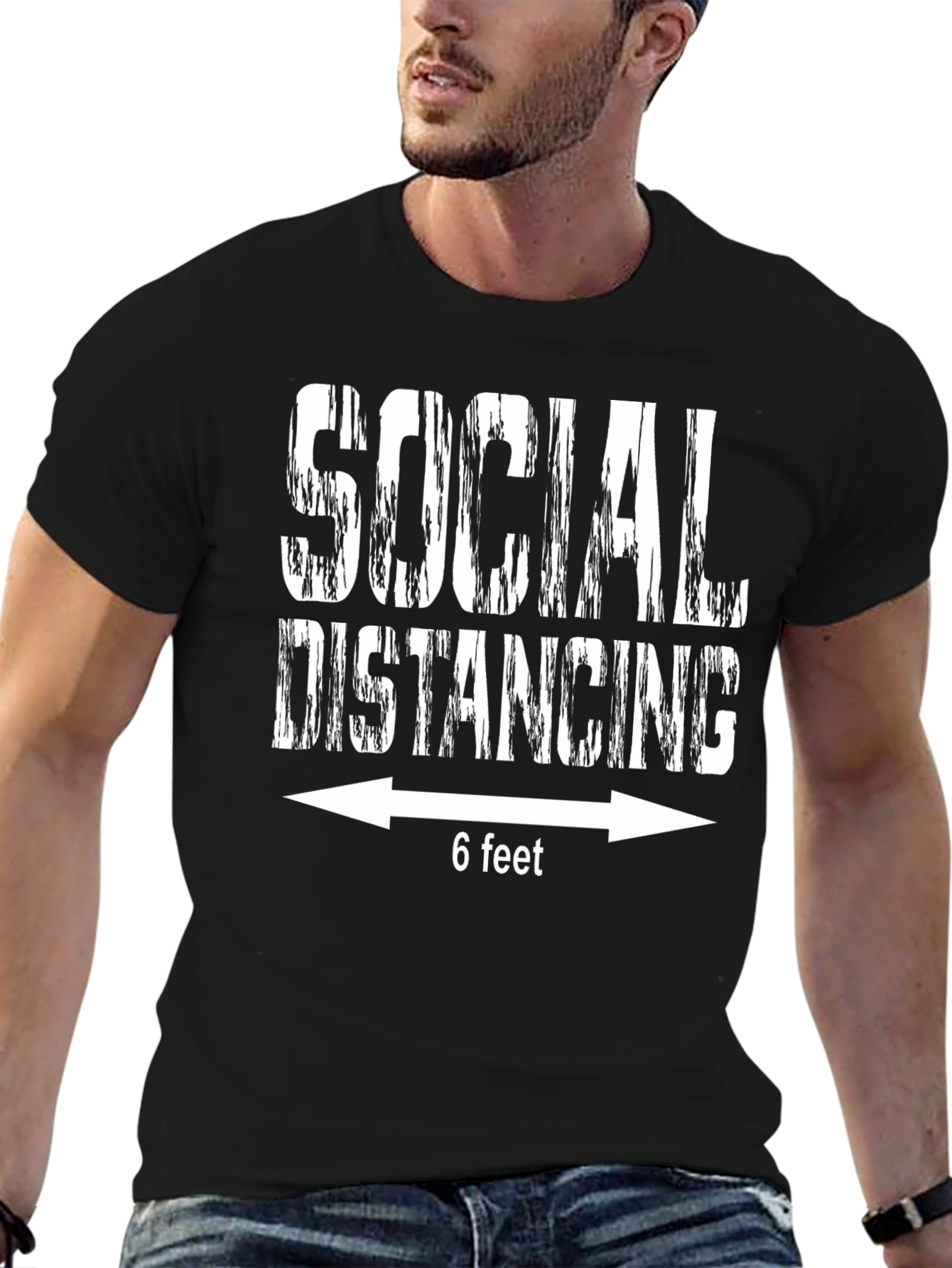 Social Distancing 6 Feet Funny T-Shirt