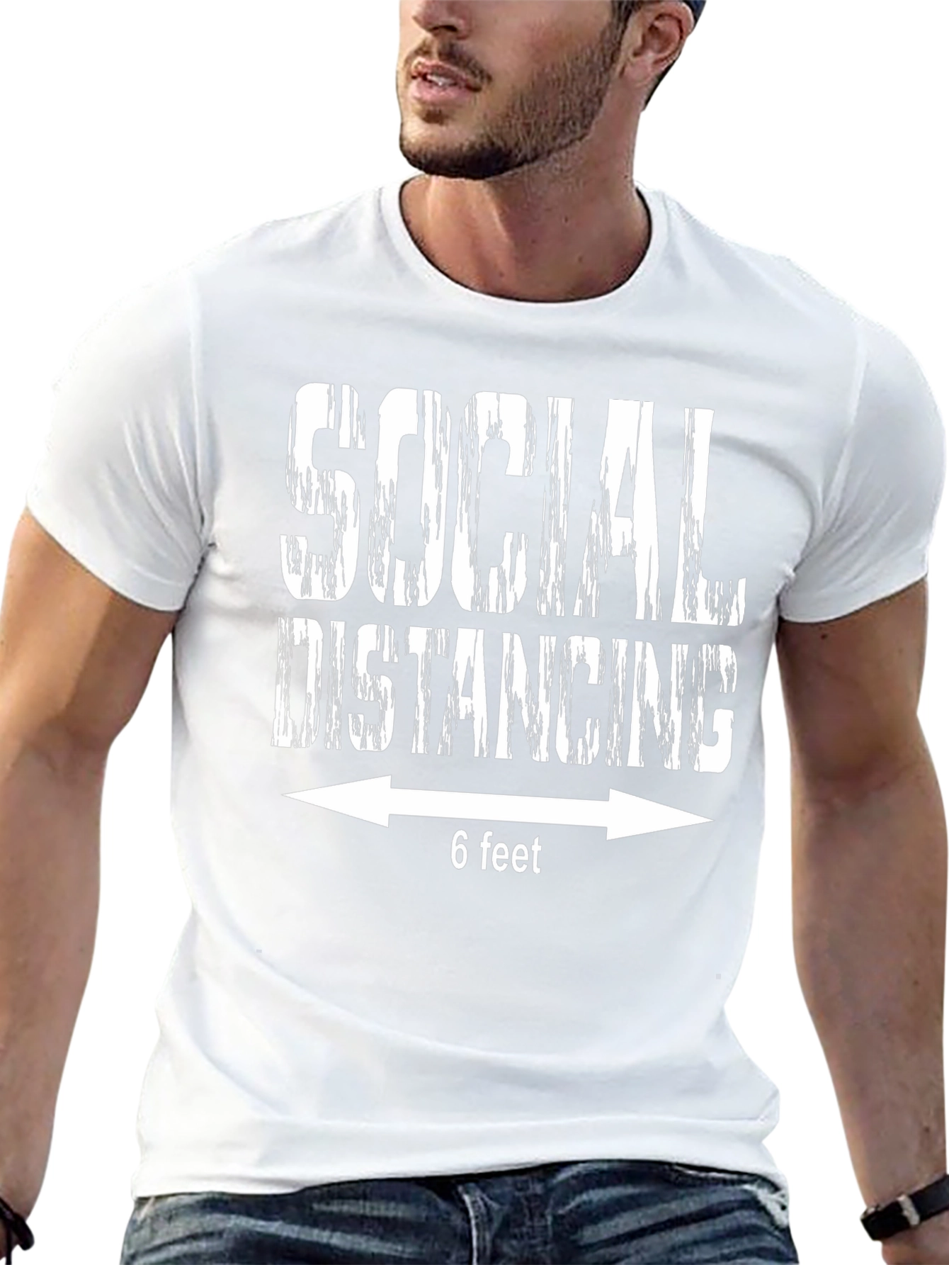 Social Distancing 6 Feet Funny T-Shirt