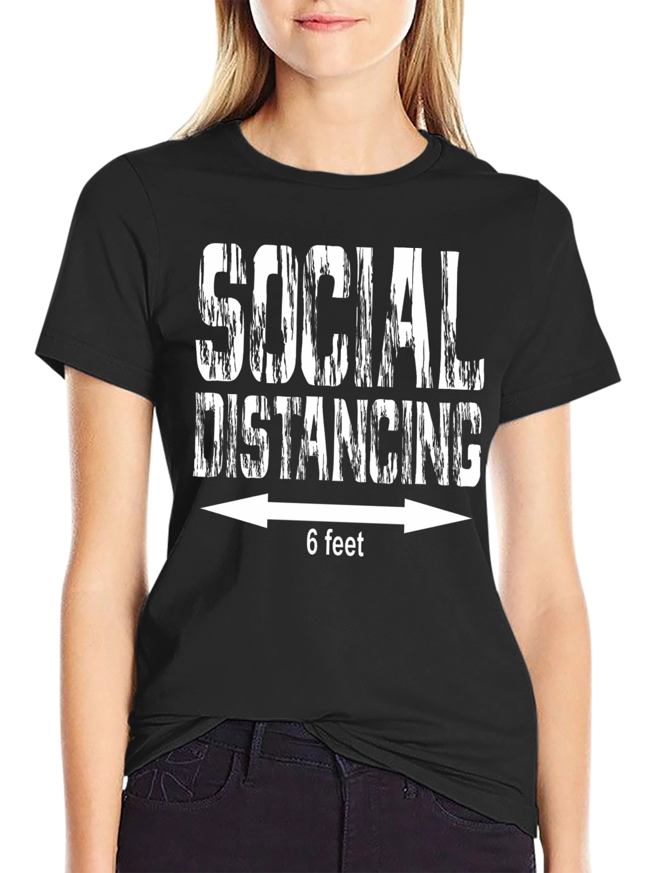Social Distancing 6 Feet Funny T-Shirt