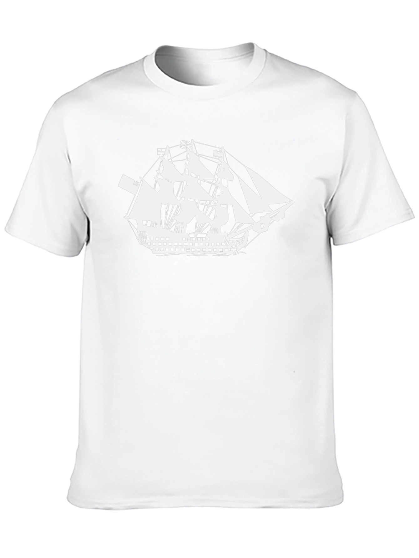 Sailing Ship Graphic T-Shirt - Classic Black Tee