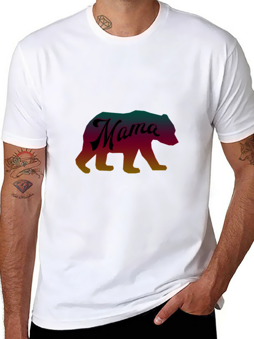 Mama Bear Graphic T-Shirt - Casual Comfort