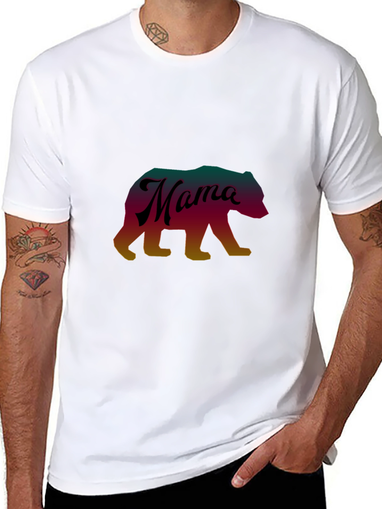 Mama Bear Graphic T-Shirt - Casual Comfort