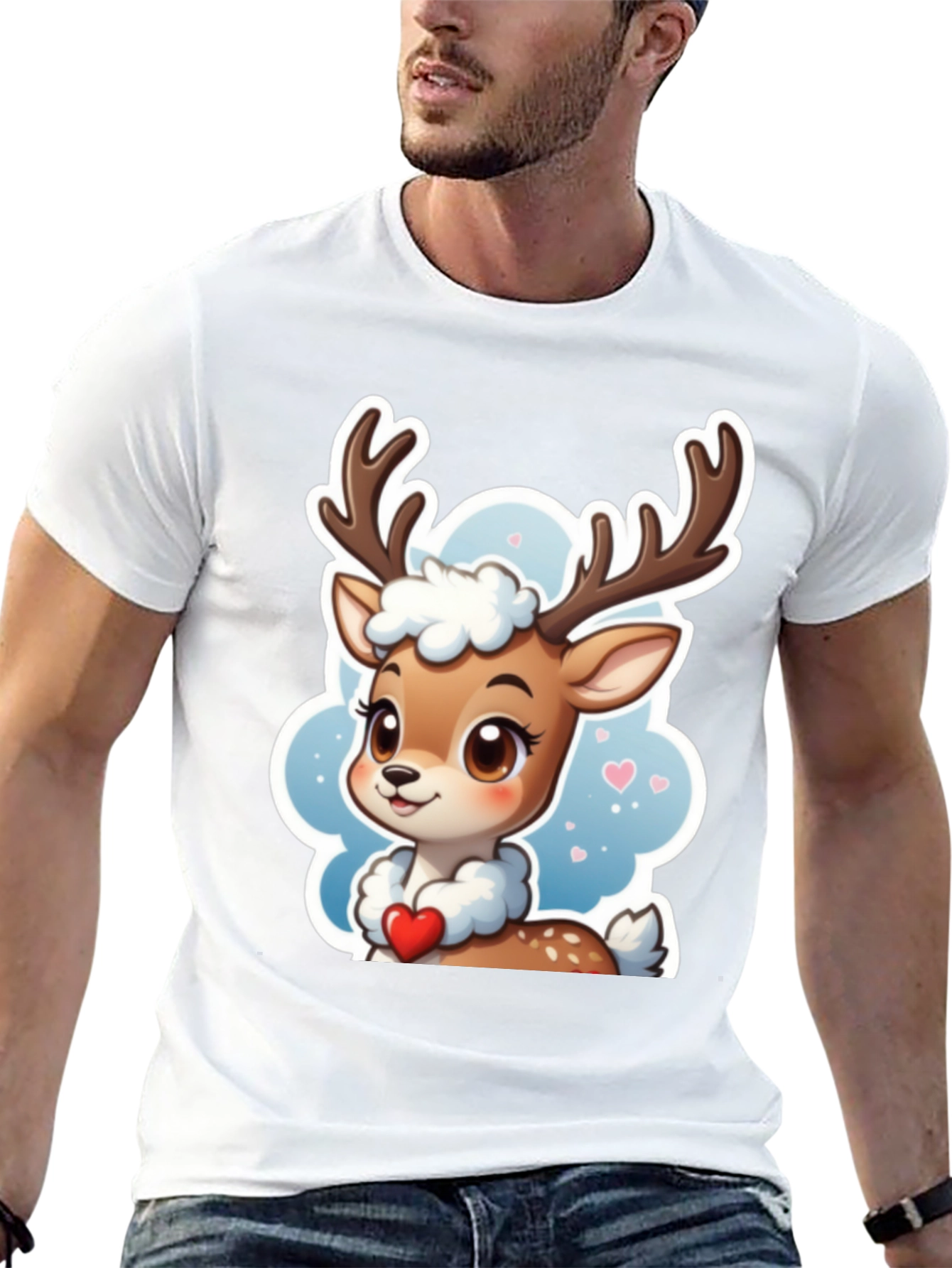 Cute Deer Heart Tee
