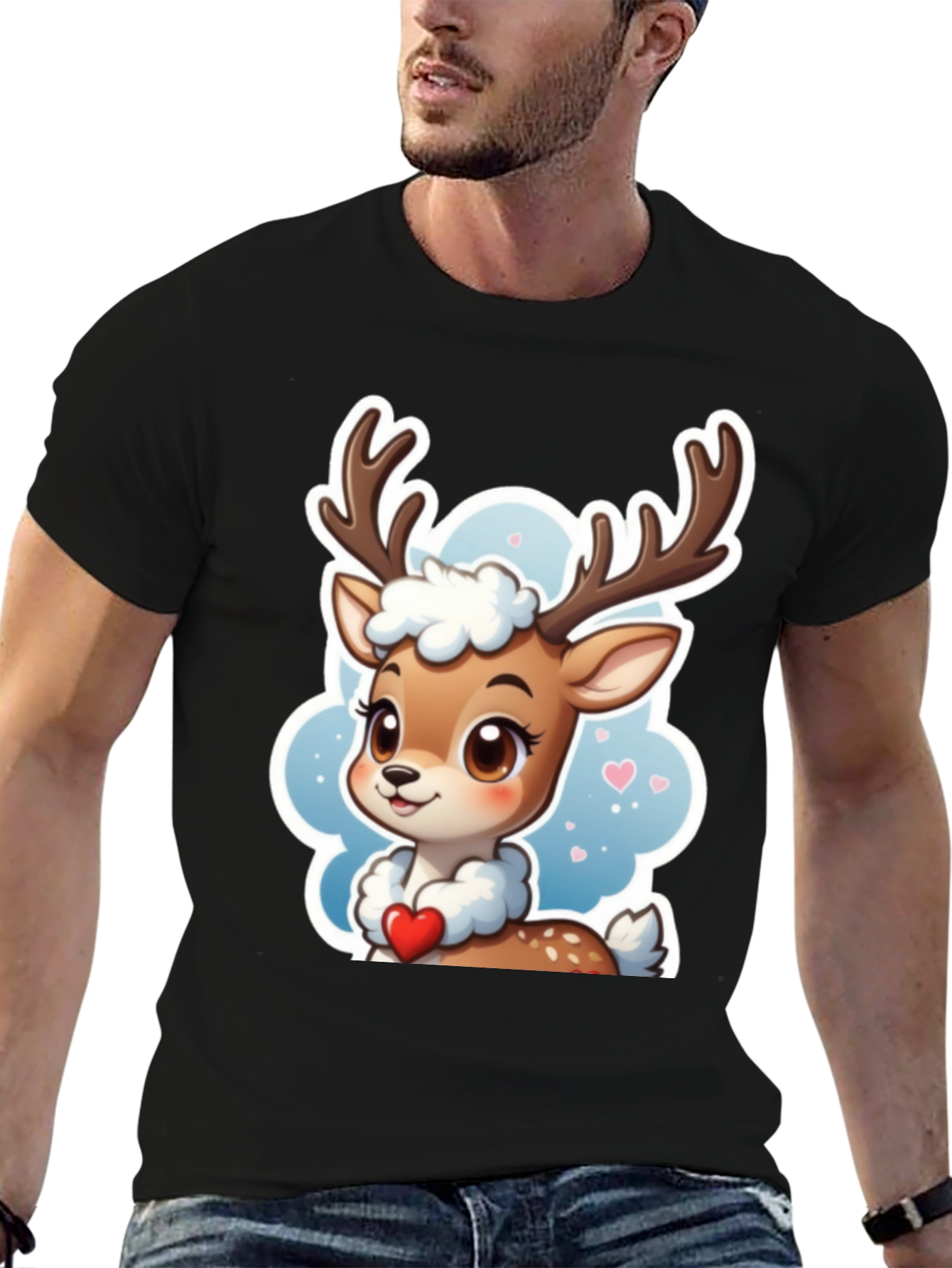 Cute Deer Heart Tee