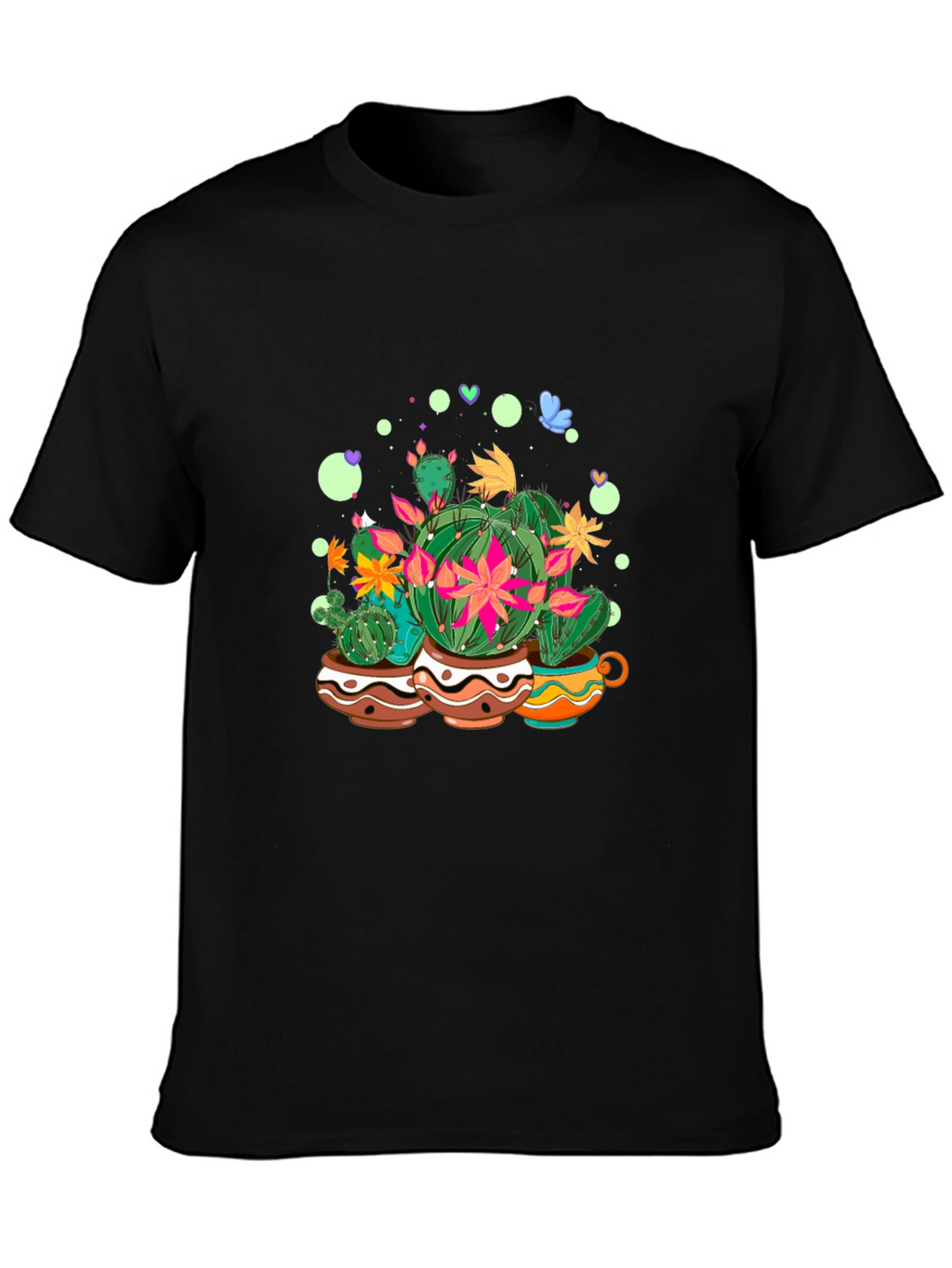 Cactus Garden Tee - Stylish Graphic Print
