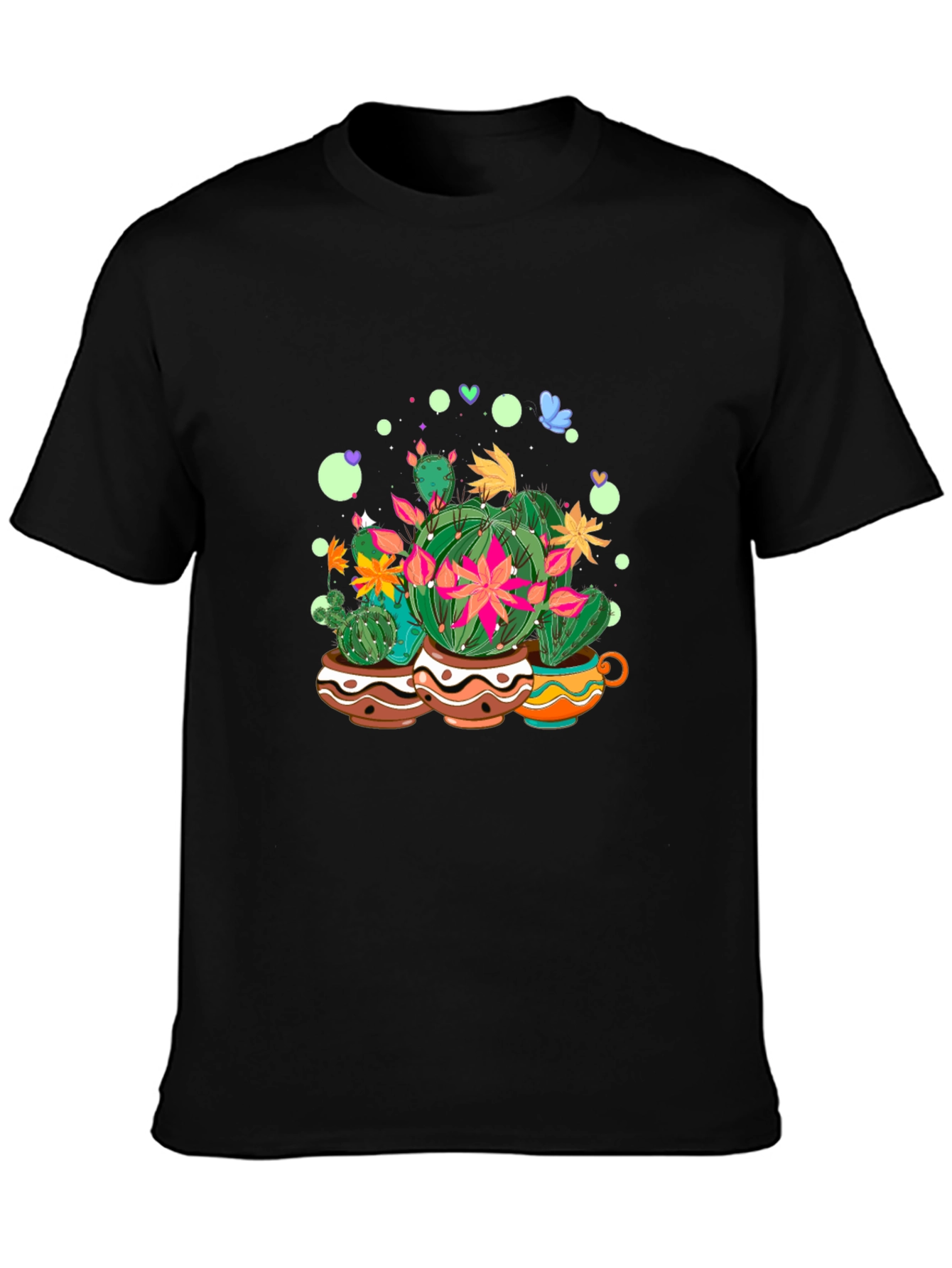 Cactus Garden Tee - Stylish Graphic Print
