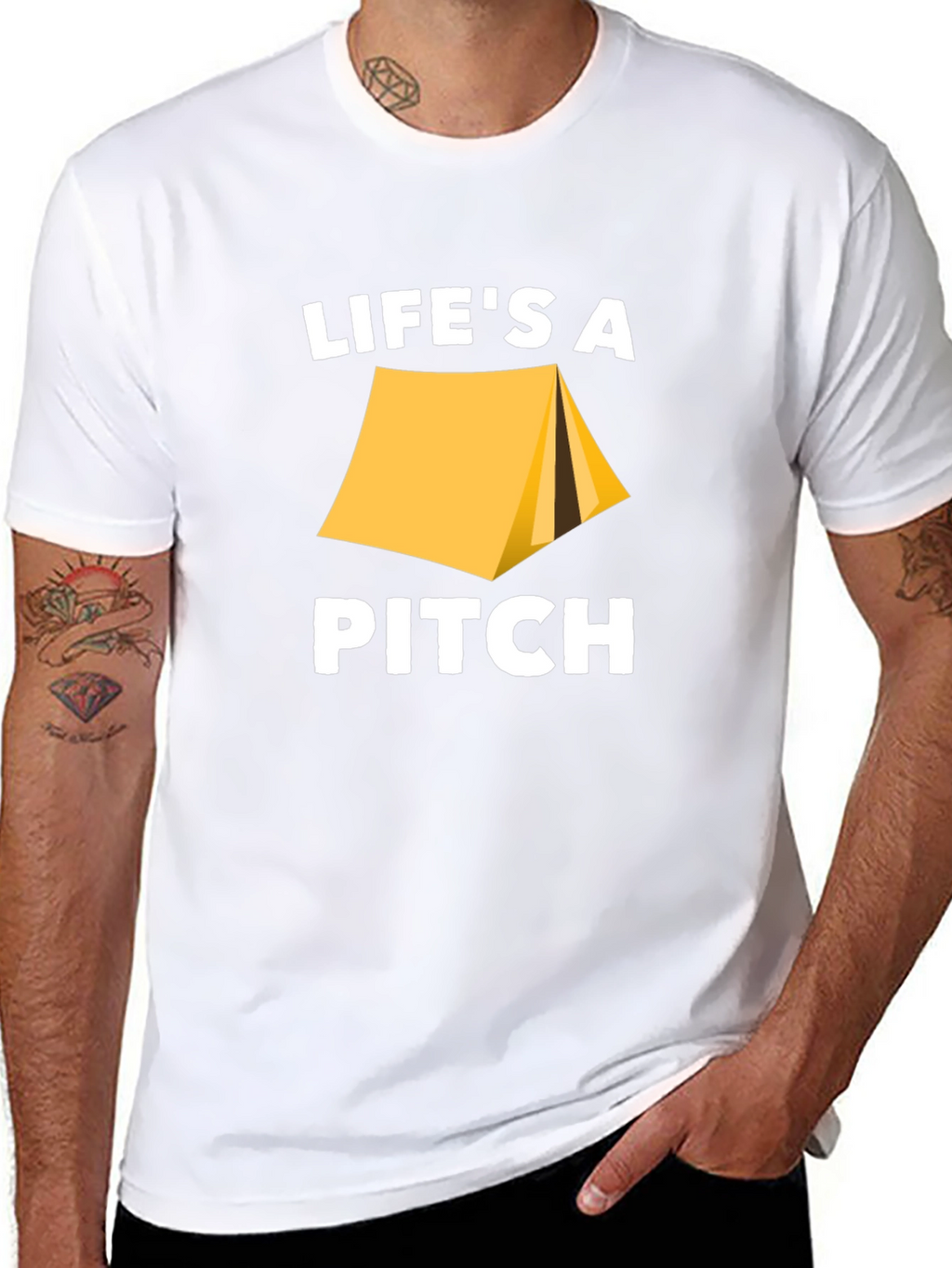 Lifes A Pitch Camping T-Shirt