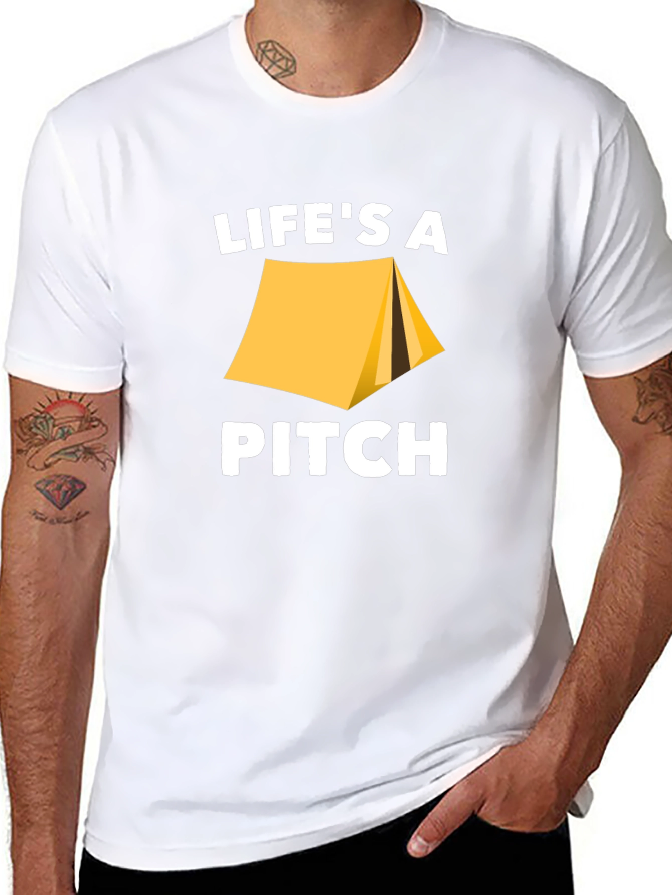 Lifes A Pitch Camping T-Shirt