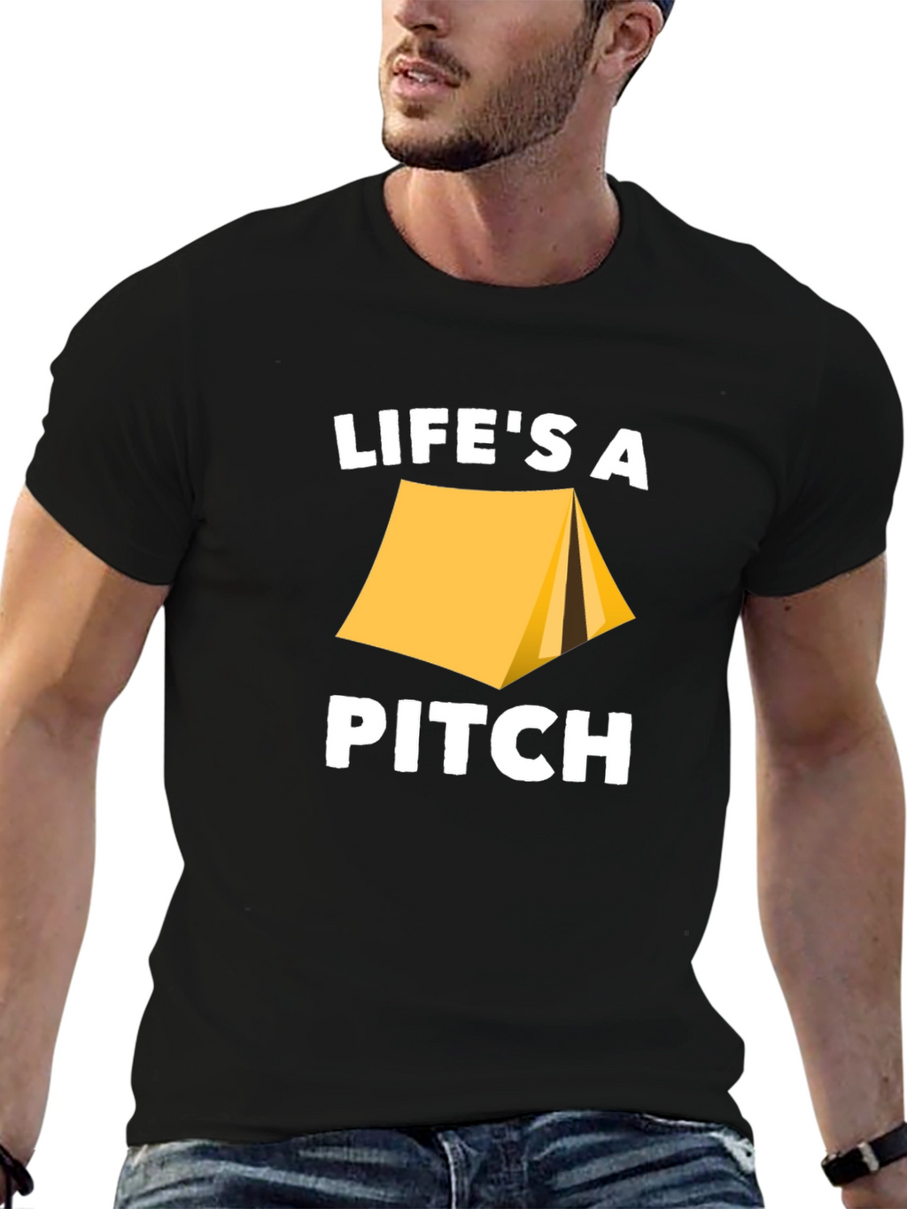Lifes A Pitch Camping T-Shirt