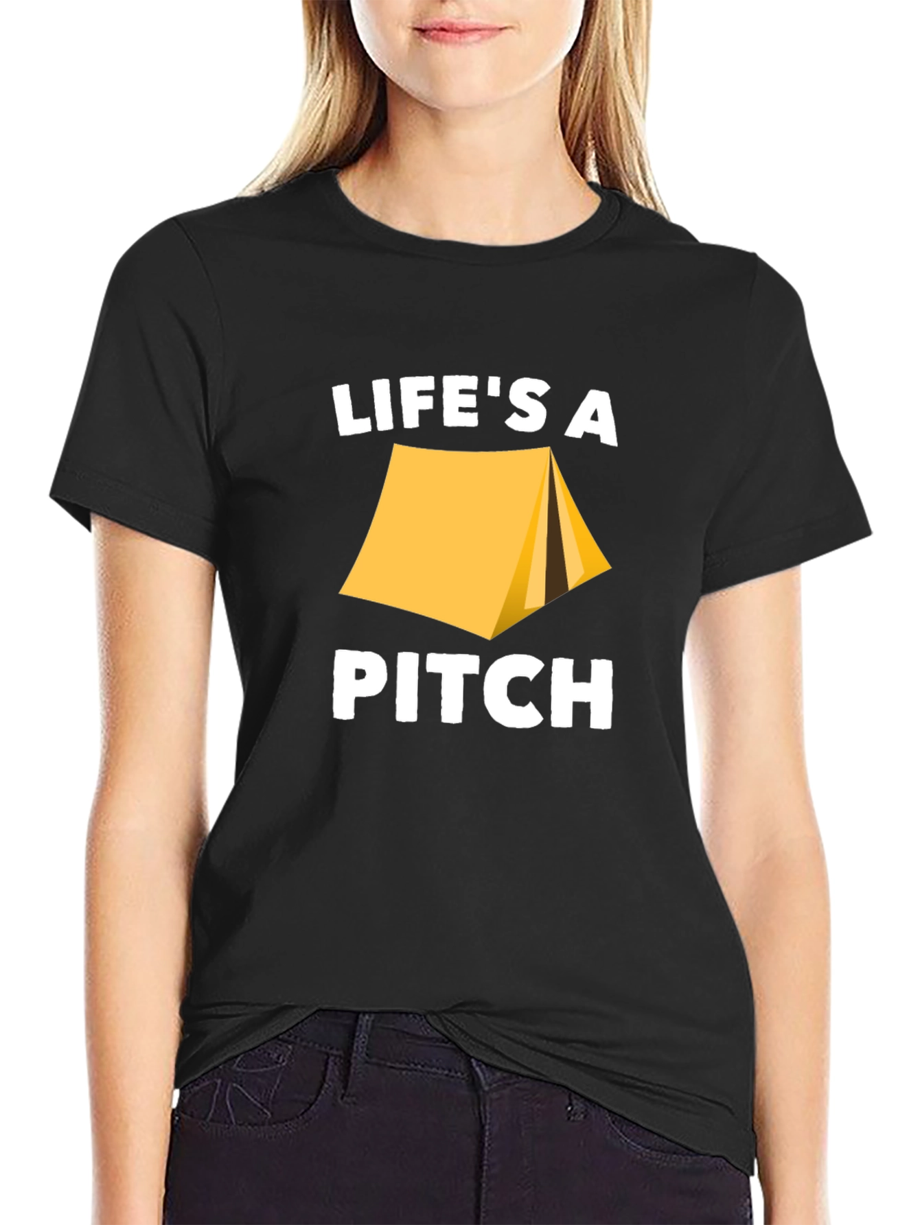 Lifes A Pitch Camping T-Shirt