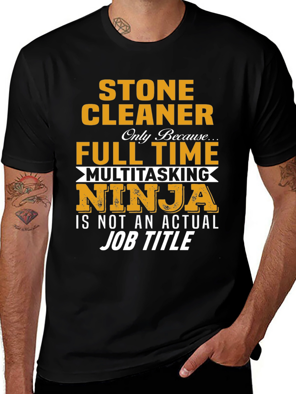 Stone Cleaner Multitasking Ninja Graphic Tee