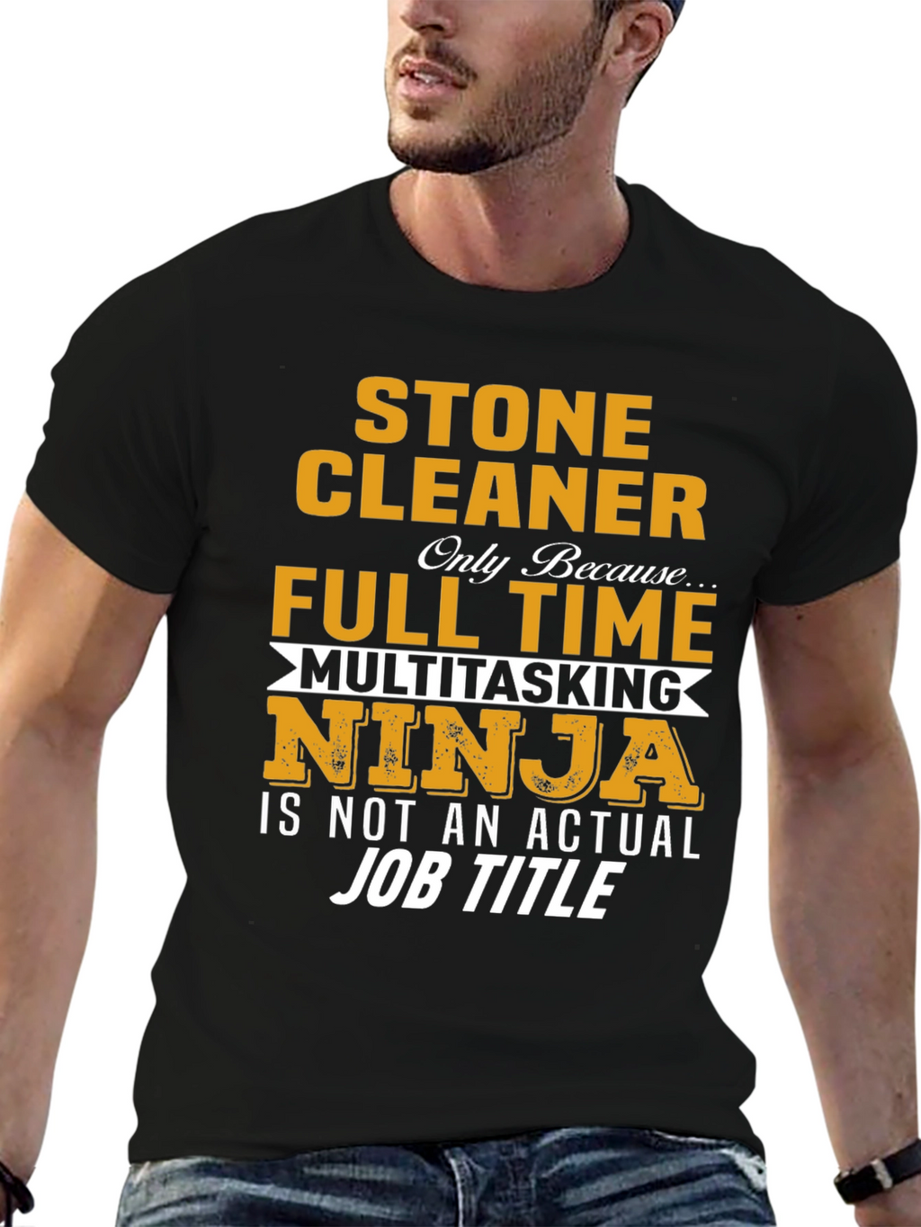 Stone Cleaner Multitasking Ninja Graphic Tee