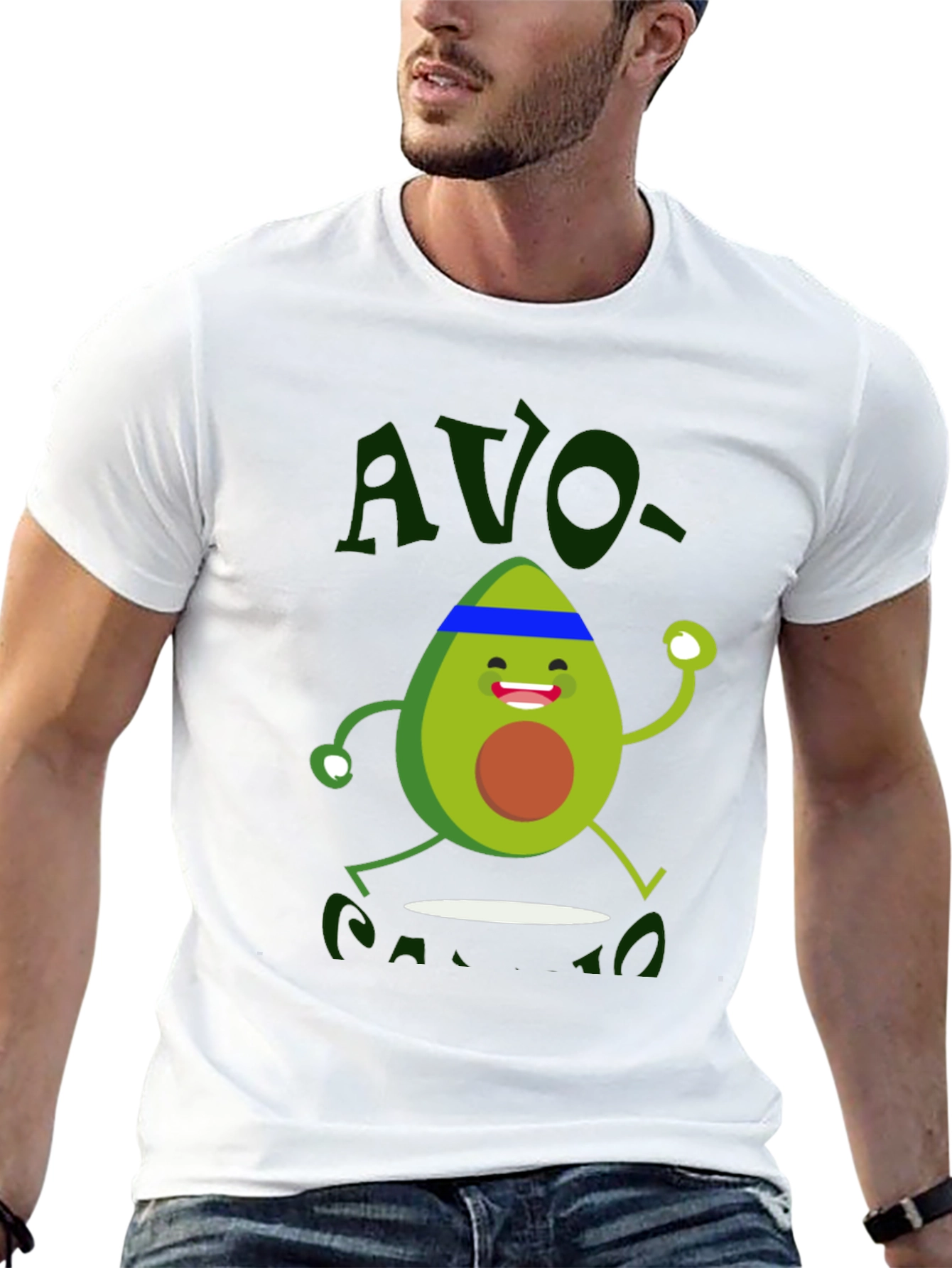Avo-Cardio T-Shirt - Workout Avocado Graphic Tee
