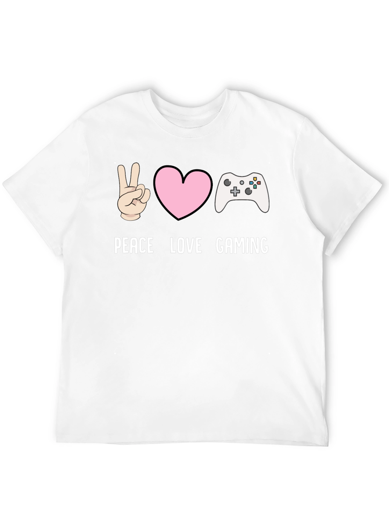 Peace Love Gaming T-Shirt - Gamer Tee