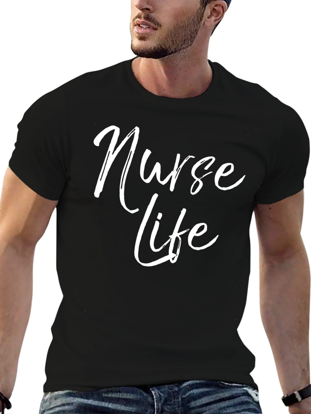 Nurse Life T-Shirt - Black Graphic Tee