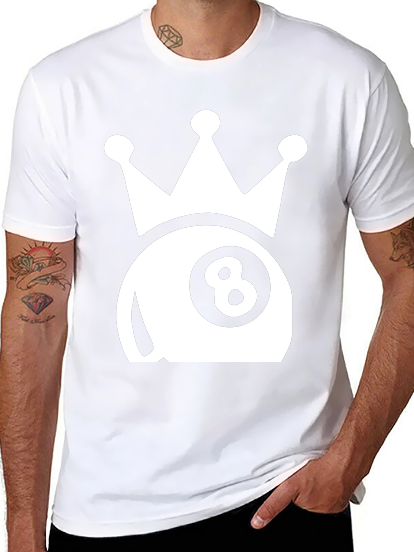 8-Ball Crown Graphic T-Shirt