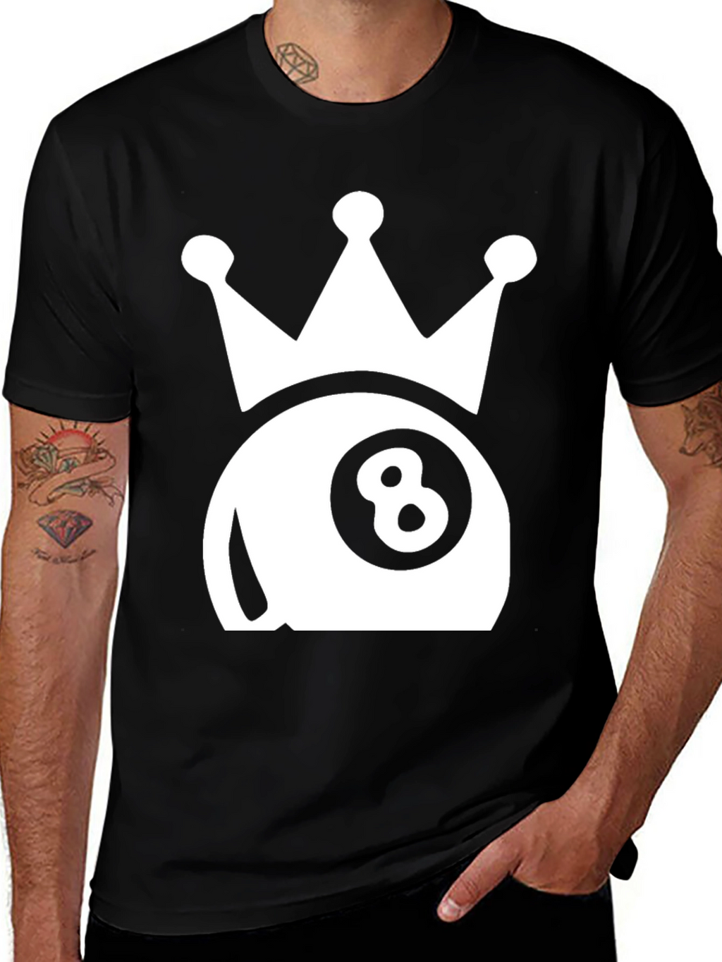 8-Ball Crown Graphic T-Shirt