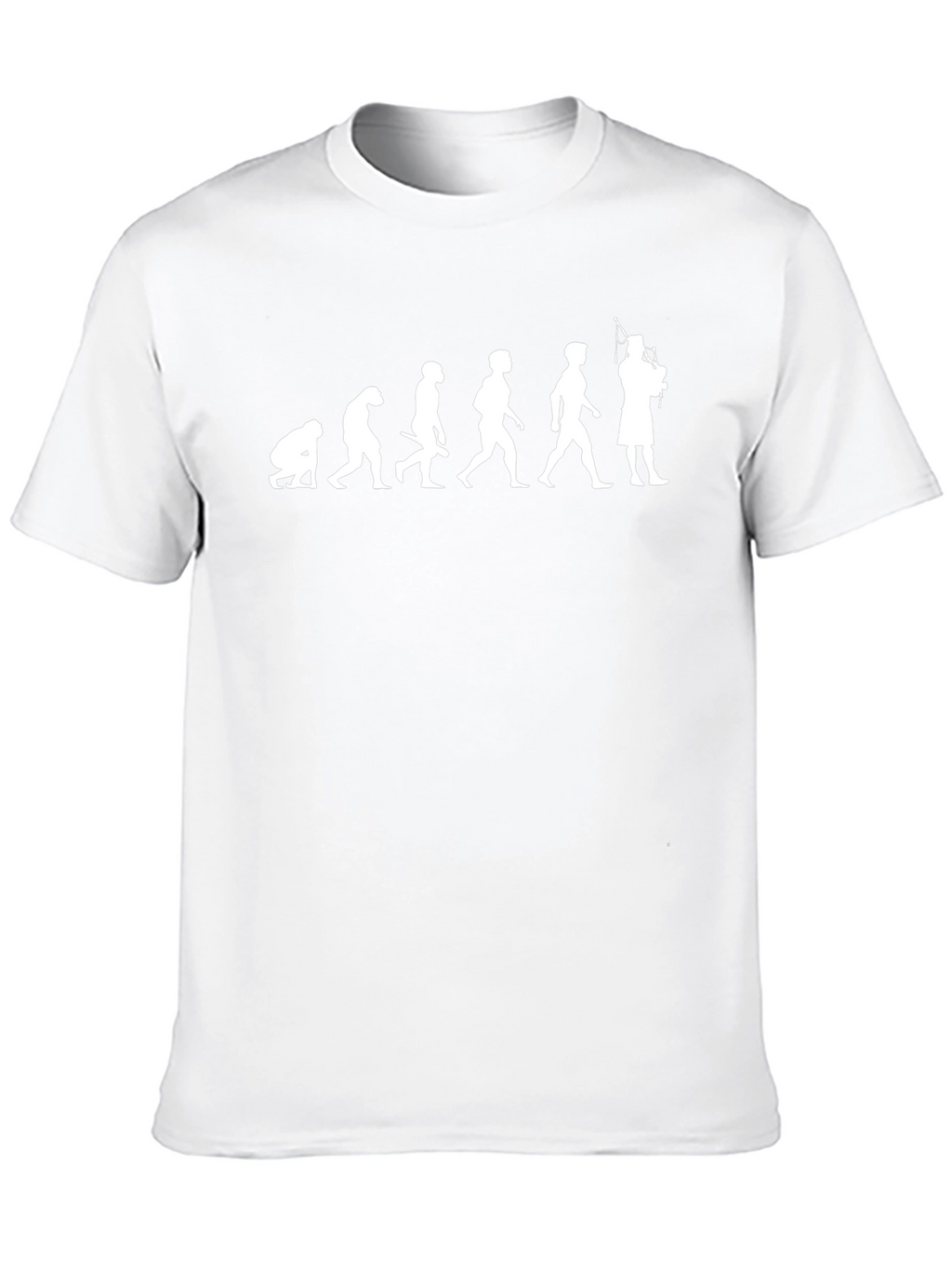 Evolution Bagpipe Player T-Shirt - Black