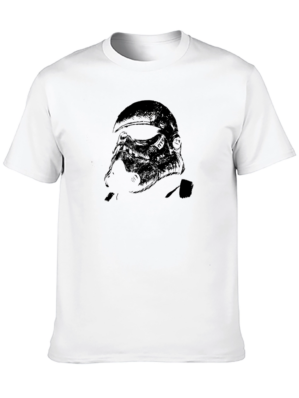 Black T-Shirt with Dark Soldier Graphic