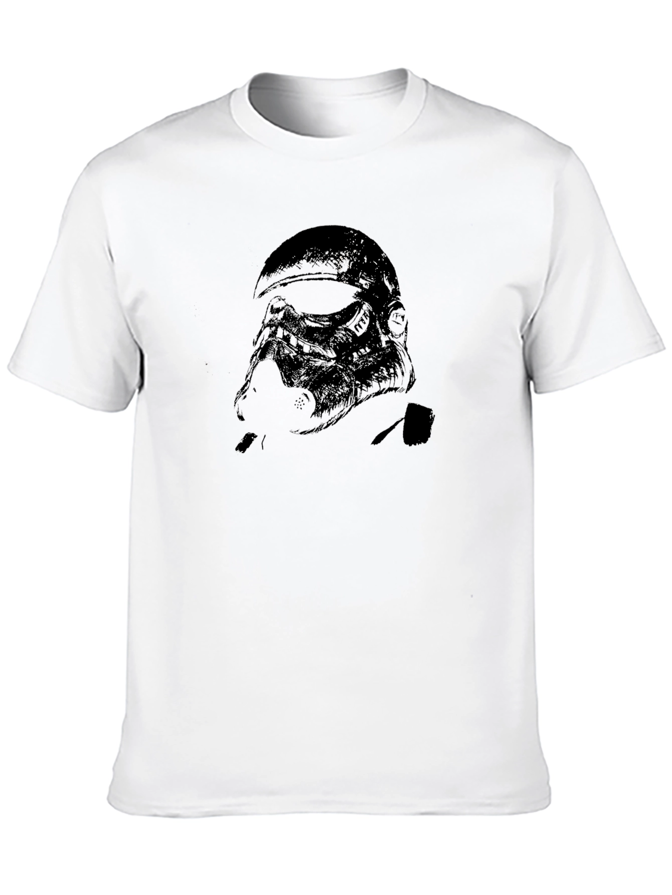 Black T-Shirt with Dark Soldier Graphic