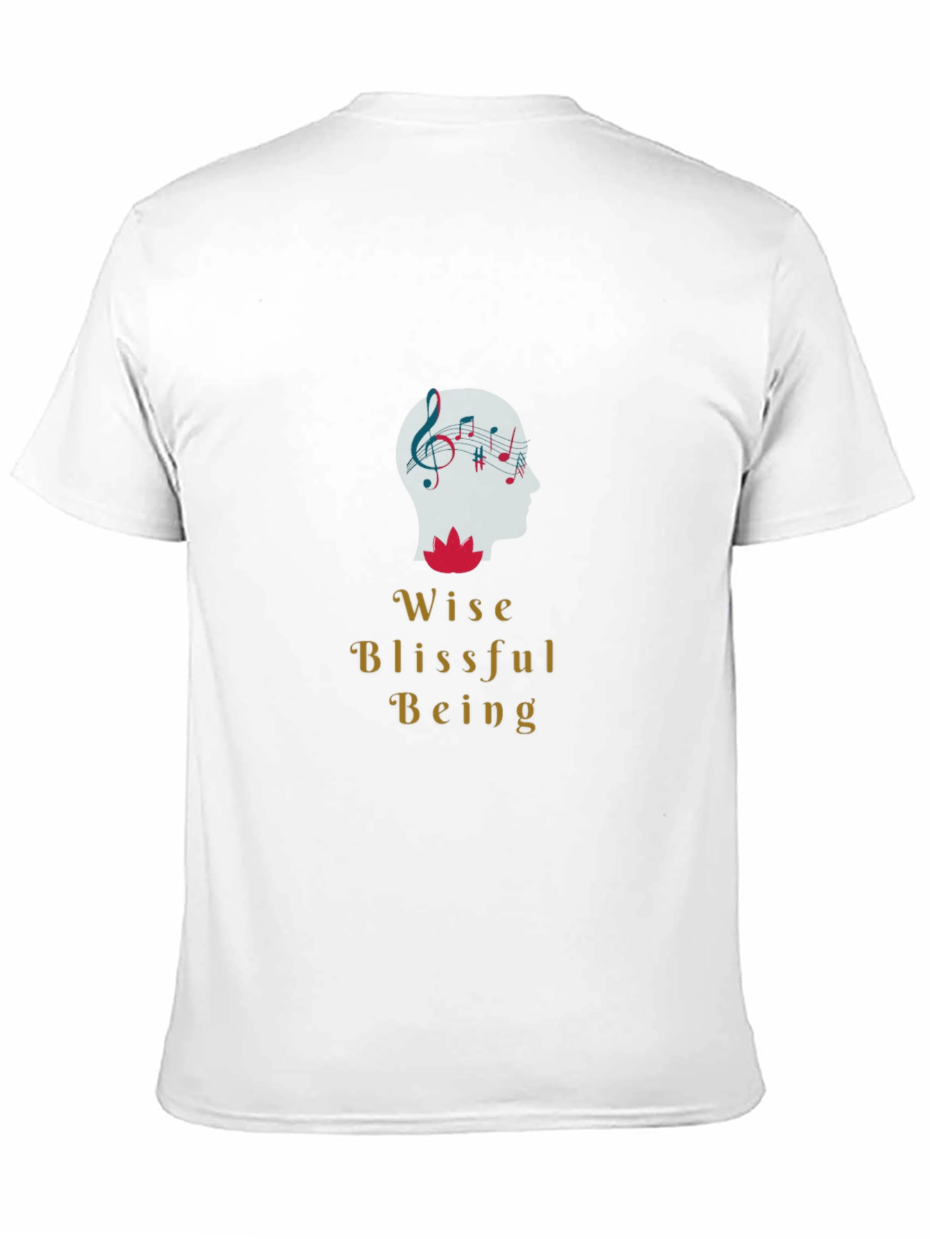 Wise Blissful Being Graphic Black T-Shirt