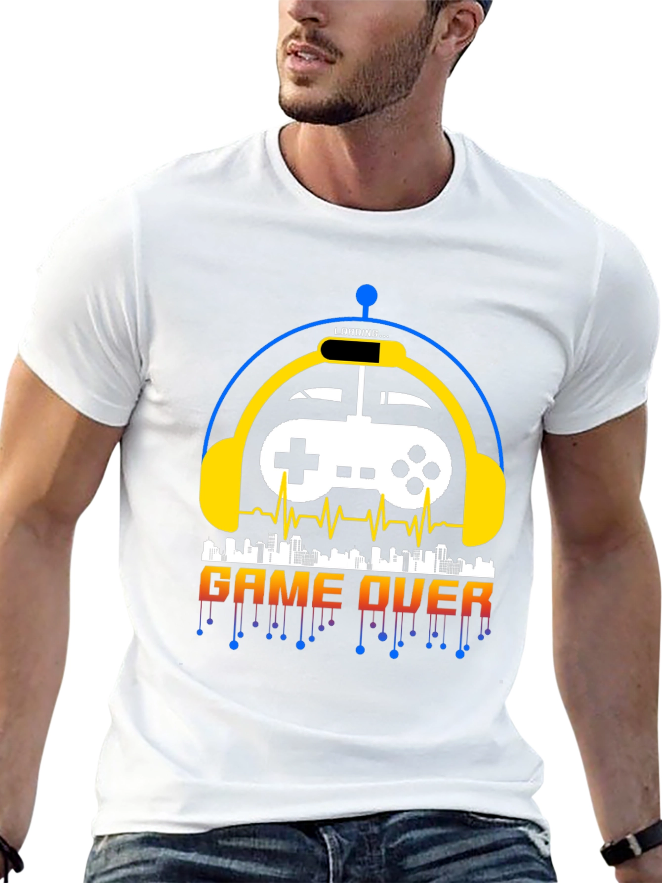 Game Over Graphic Tee - Gamer Style Shirt