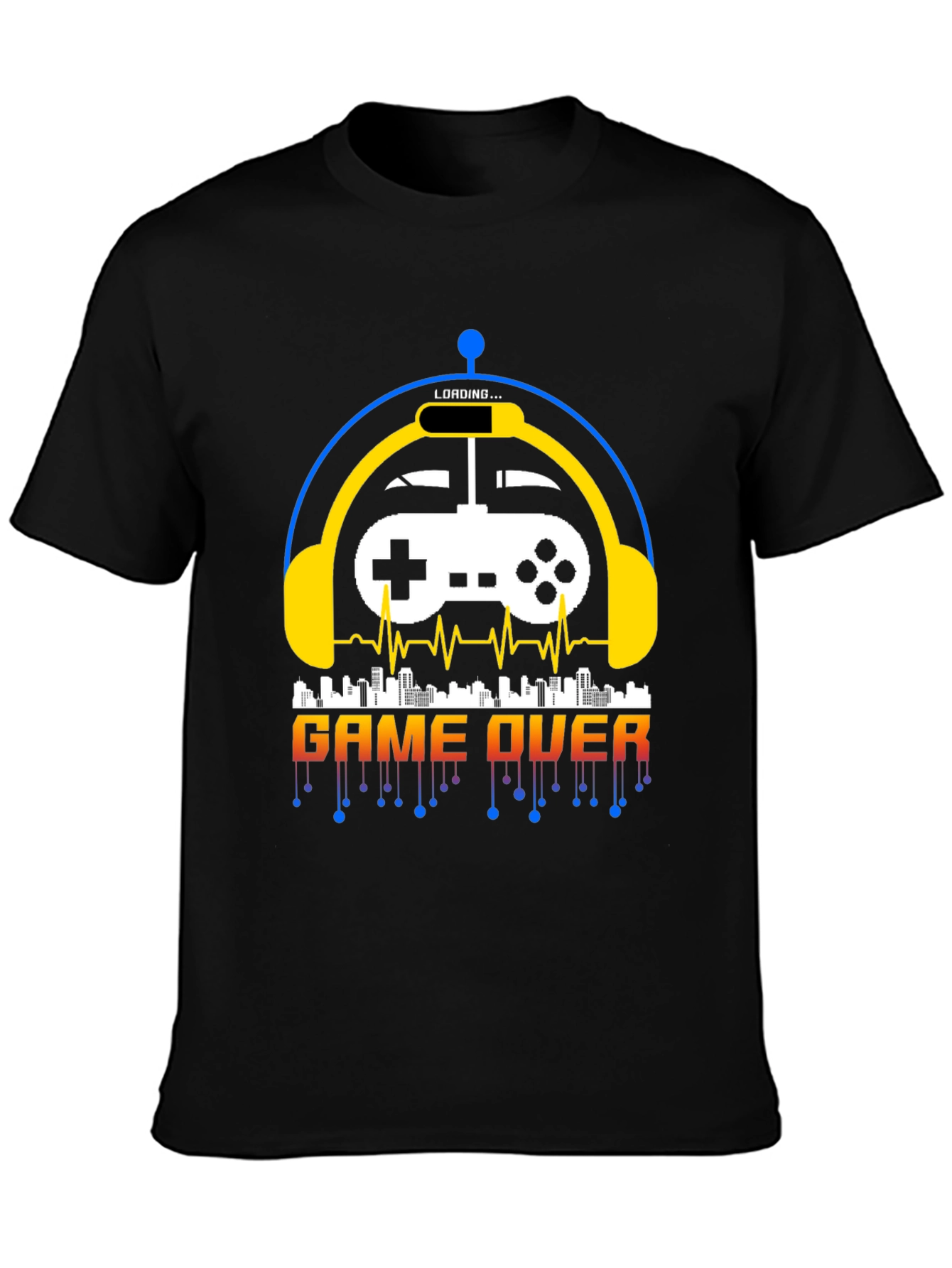 Game Over Graphic Tee - Gamer Style Shirt