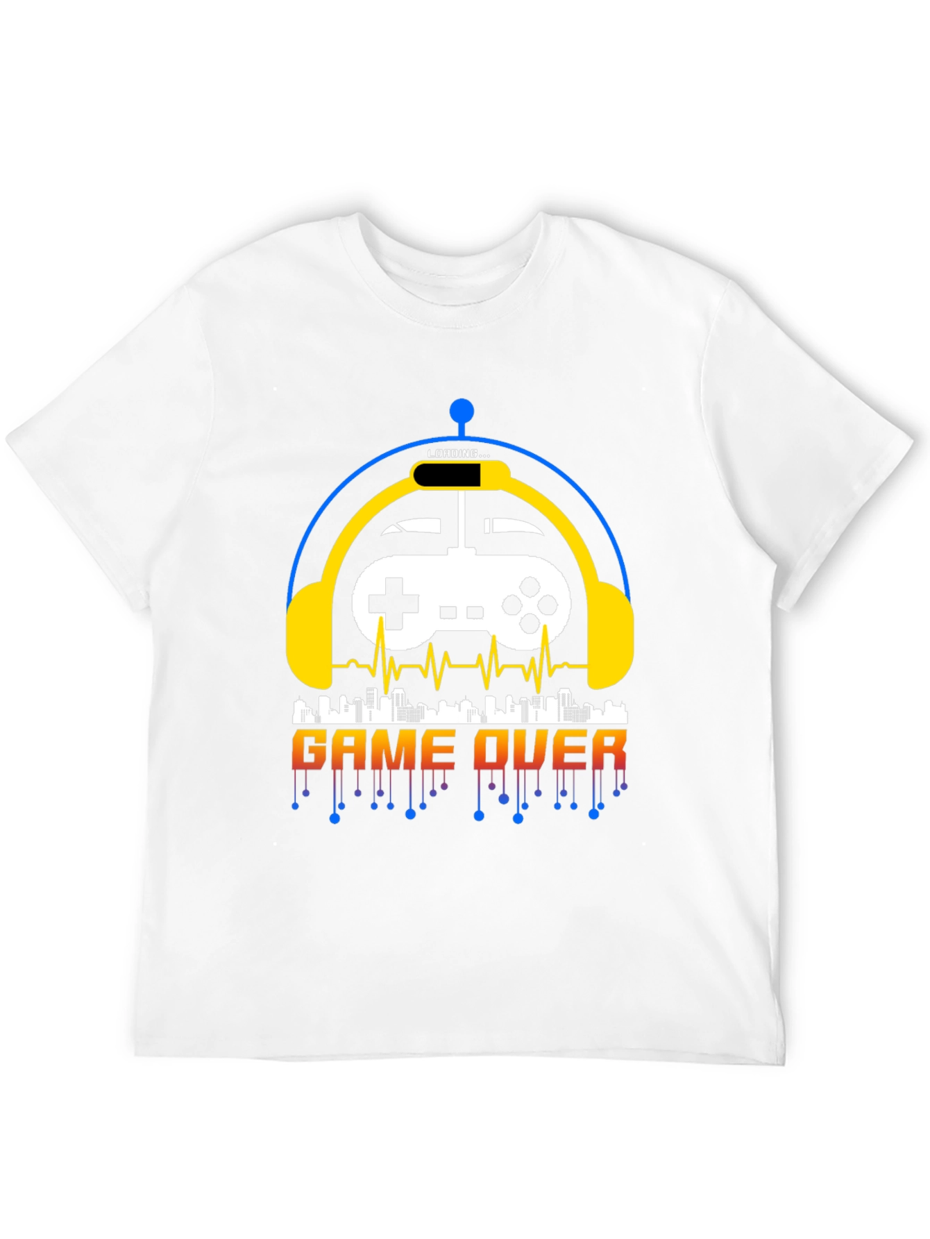Game Over Graphic Tee - Gamer Style Shirt