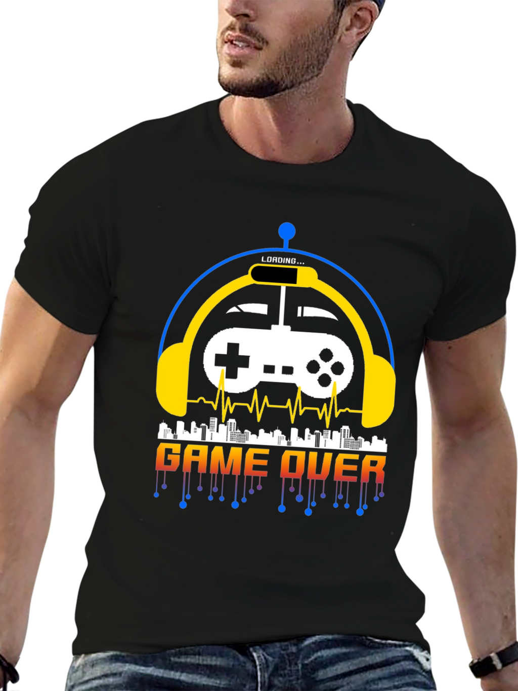 Game Over Graphic Tee - Gamer Style Shirt