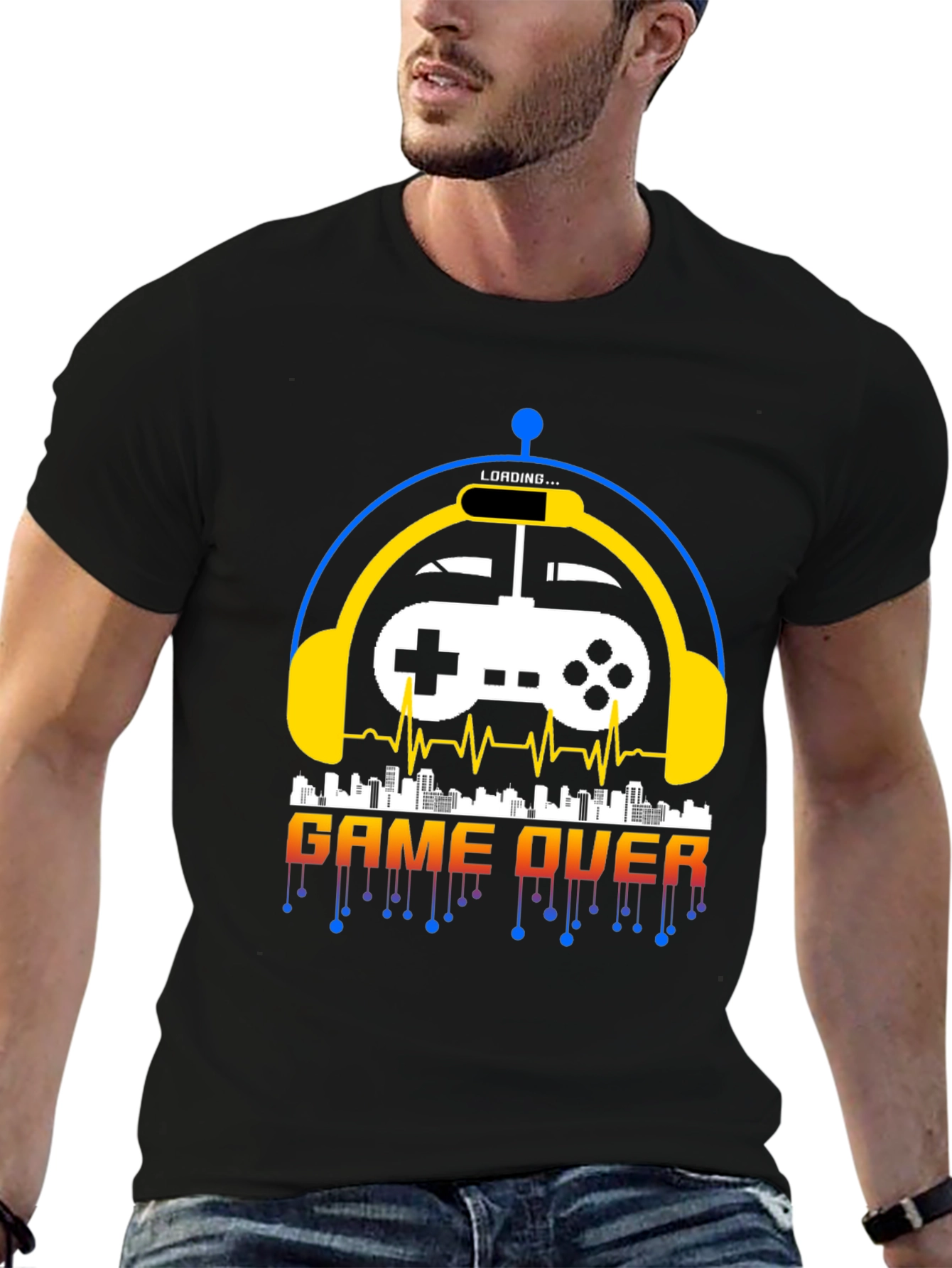 Game Over Graphic Tee - Gamer Style Shirt