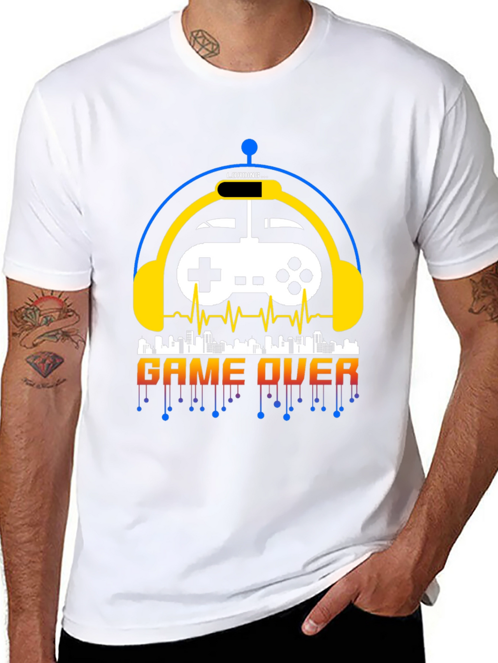 Game Over Graphic Tee - Gamer Style Shirt