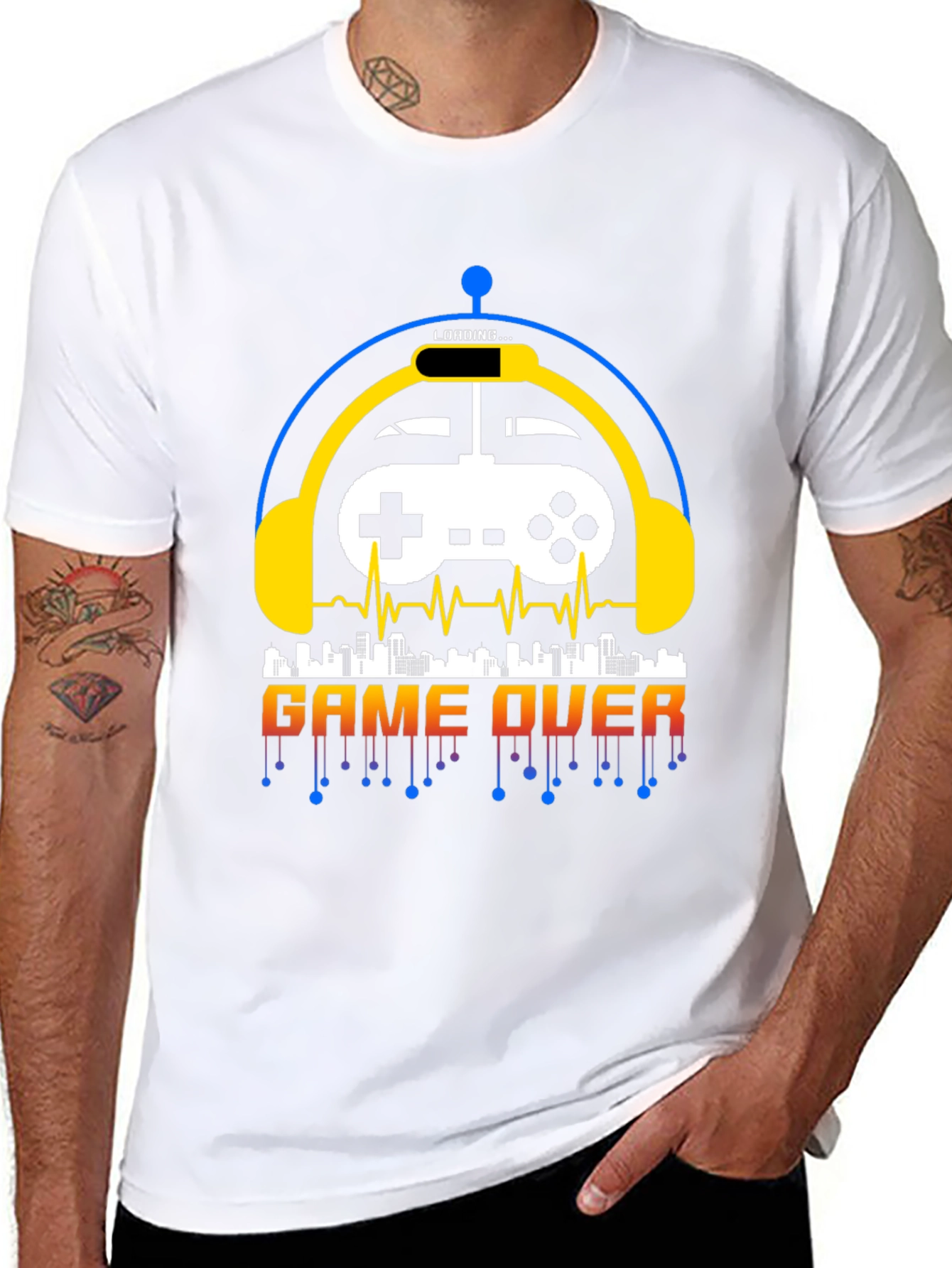 Game Over Graphic Tee - Gamer Style Shirt