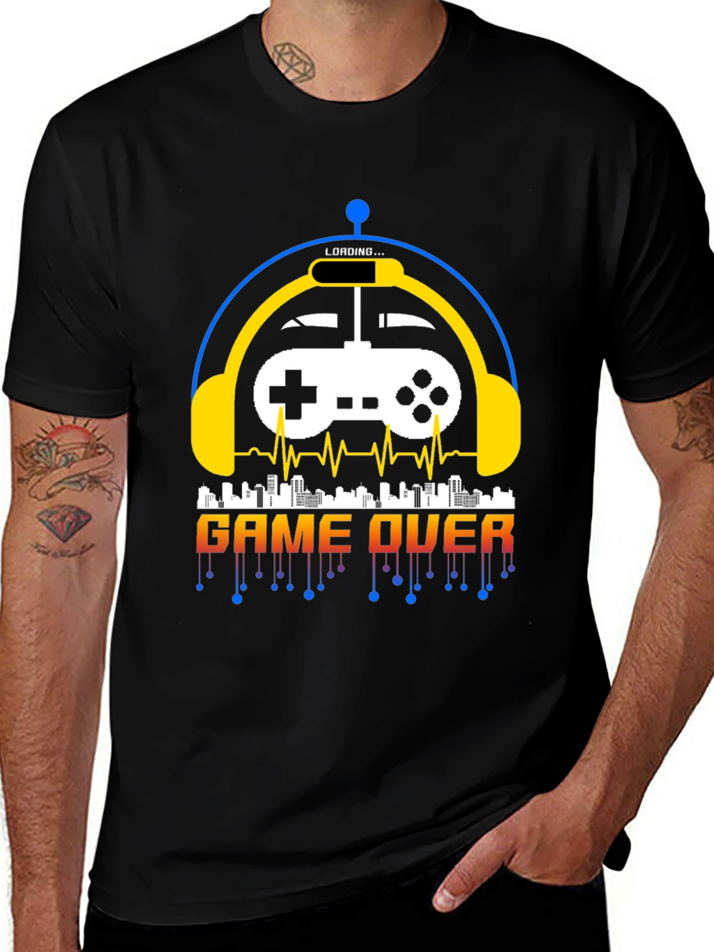 Game Over Graphic Tee - Gamer Style Shirt